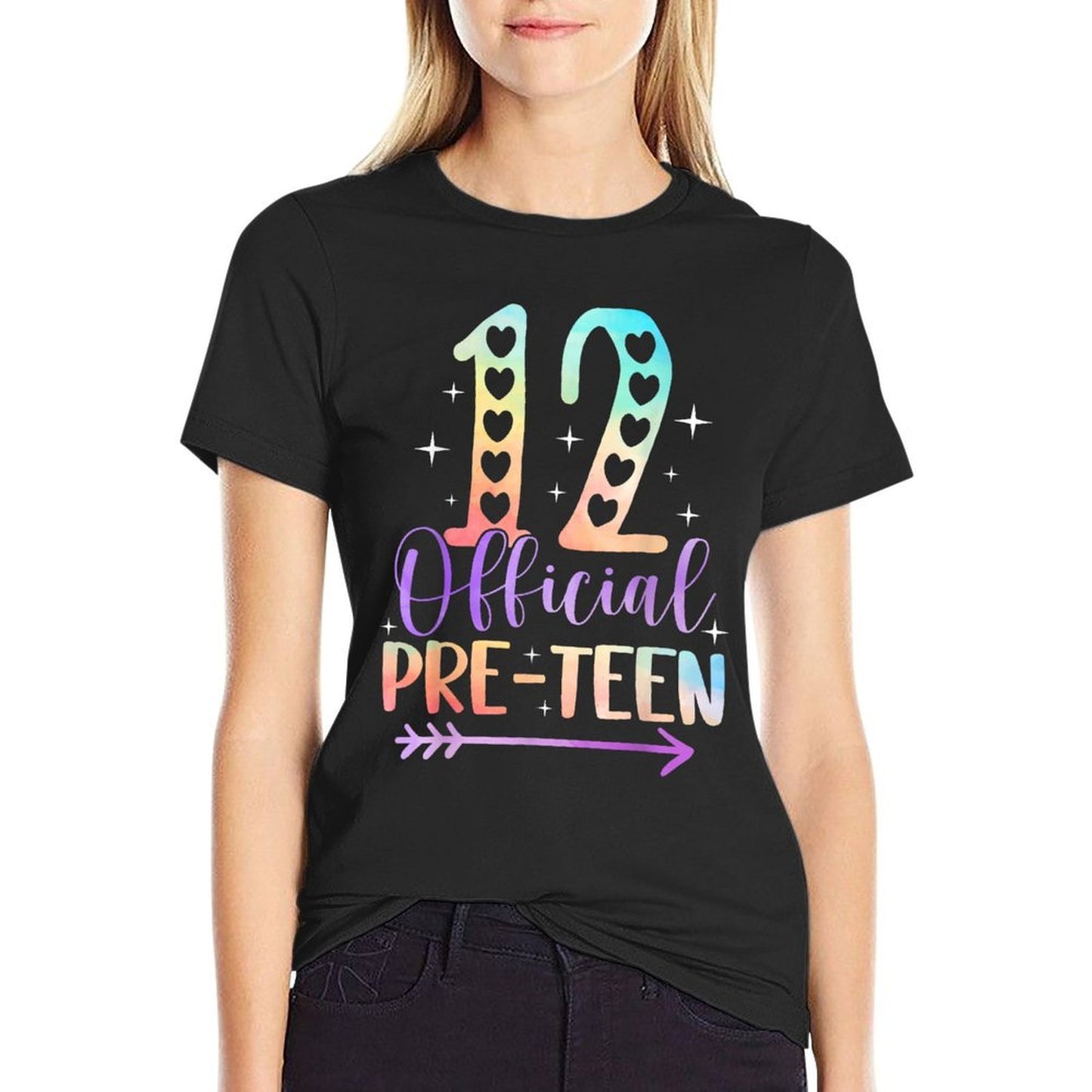 12 Official Pre-Teen 12th Birthday Funny Girls Pren Girl Durable T-Shirt
