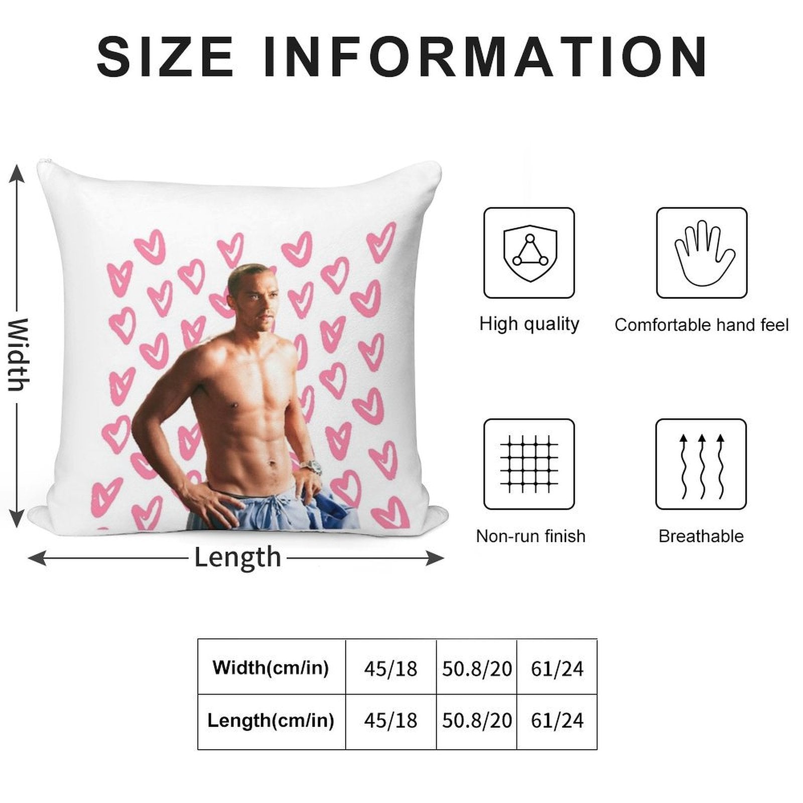 Avery (Jesse Williams) Soft Gift Ready Throw Pillow