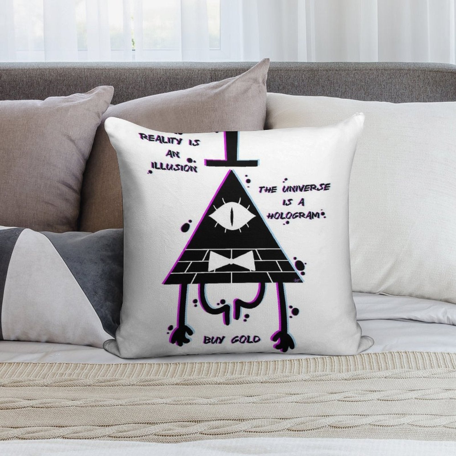 Illusion Soft Warmth Comfort Throw Pillow