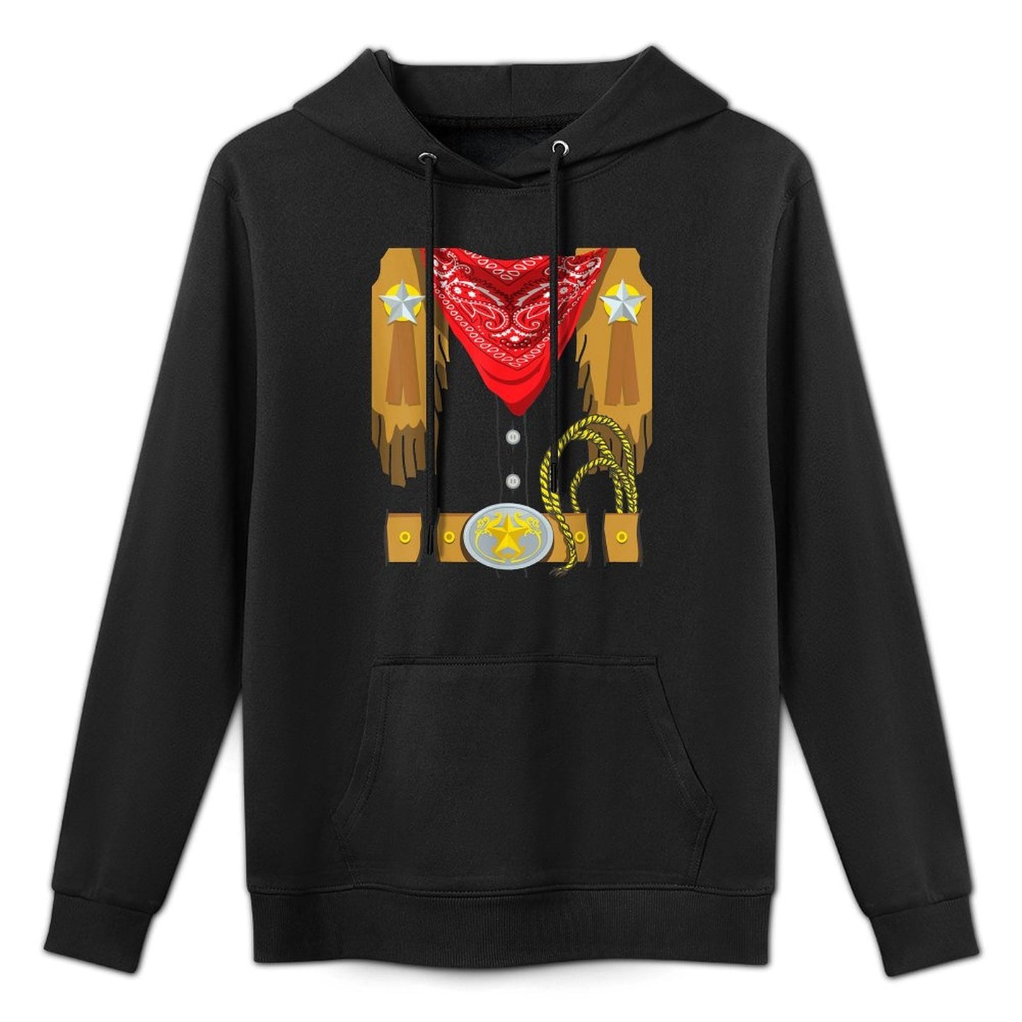 Western Rodeo Sheriff Cowboy Costume Relaxed Fit Hoodie