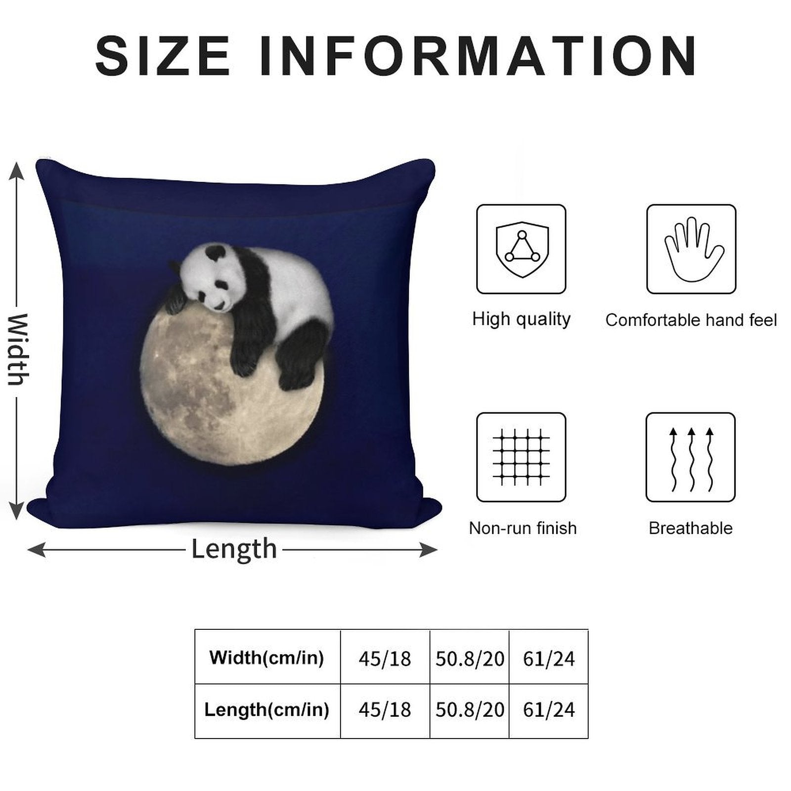 Sleeping on The Moon Soft Anti-Pilling Throw Pillow