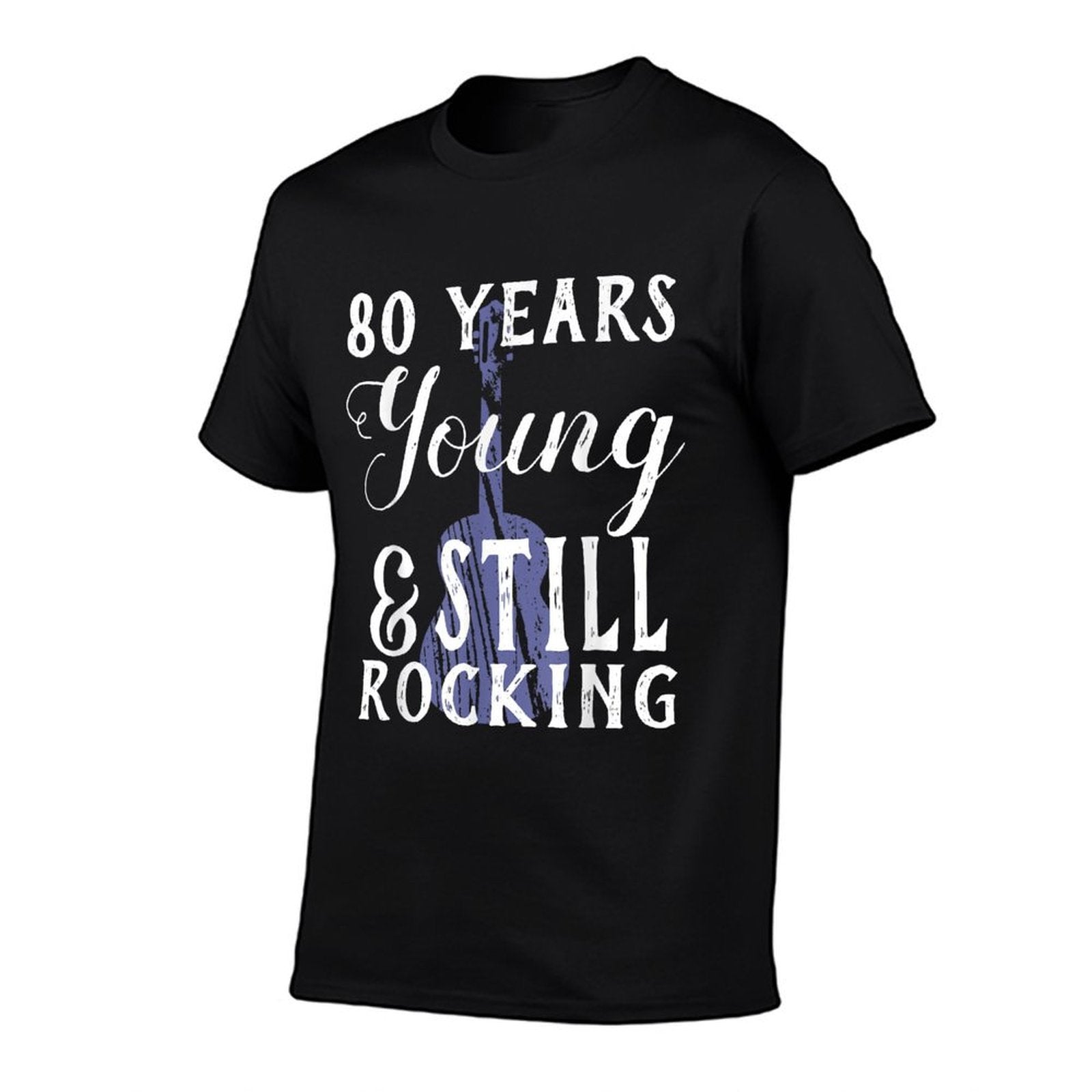 80 Years Old Still Rocking Guitar for 80th Birthday  Eco-friendly Material T-Shirt