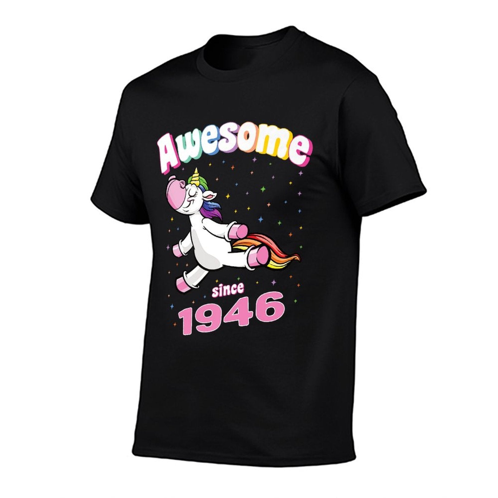 Awesome Since 1946 Funny Unicorn Birthday Retro Premium  Durable T-Shirt