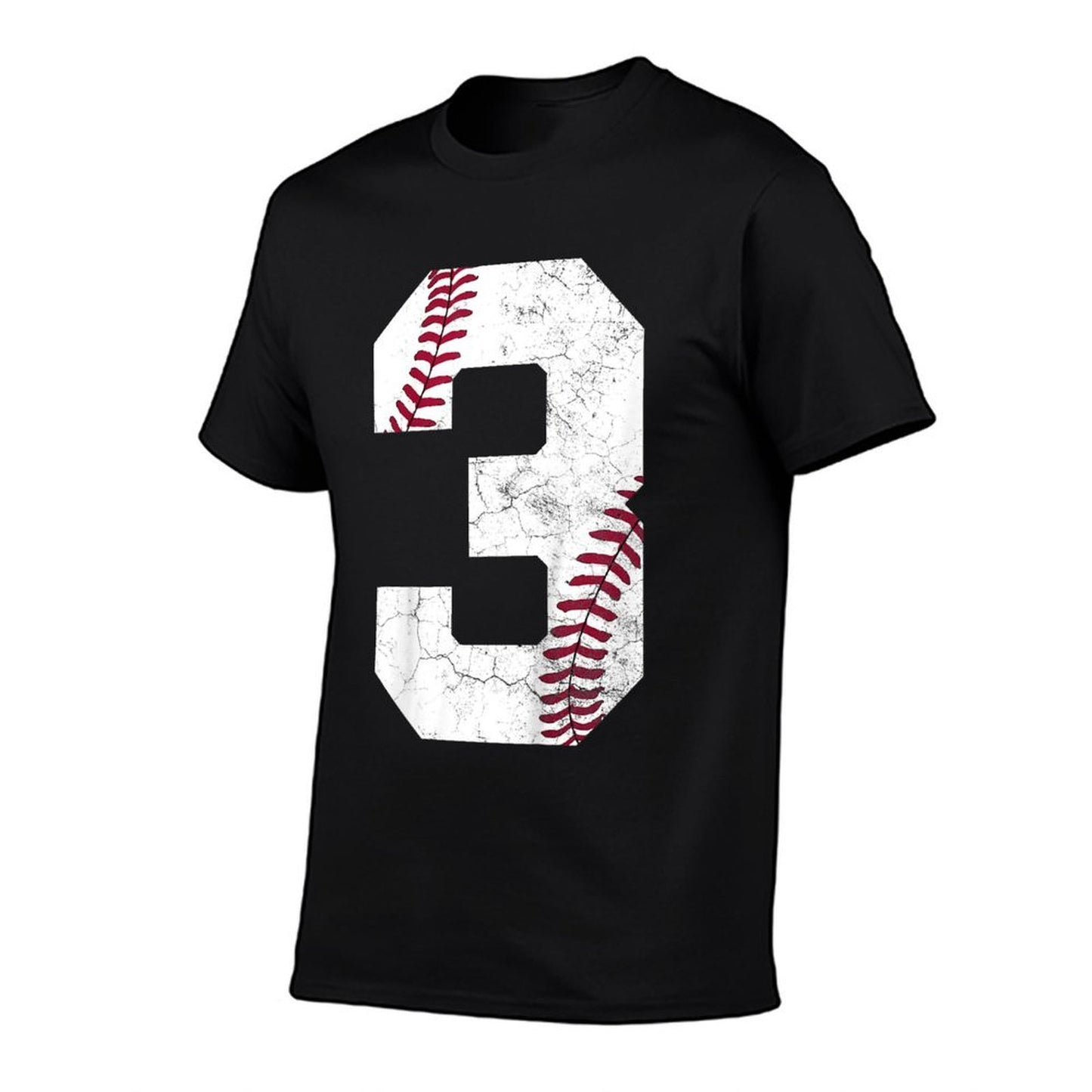 2022 3rd Birthday Baseball Boys Kids Three 3 Years Gift Trendy Pattern T-Shirt