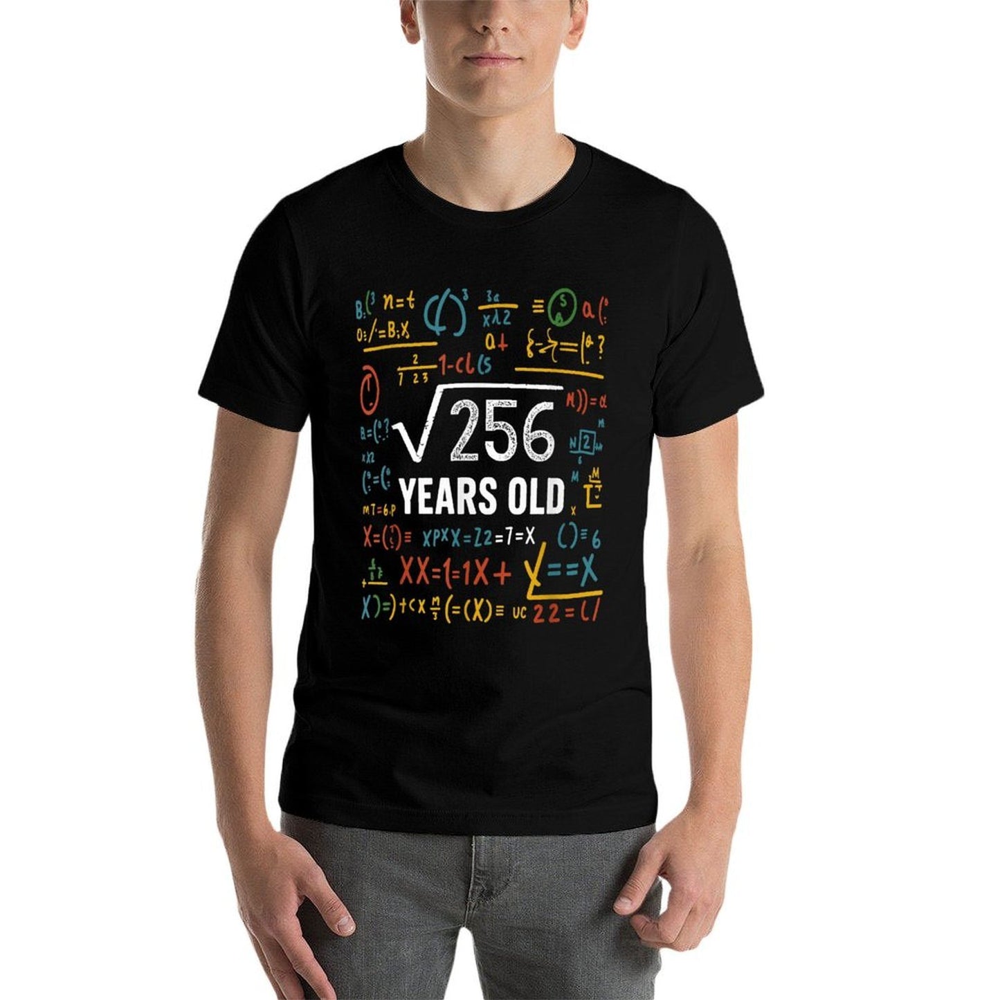 Square Root Of 256 16th Birthday 16 Year Old Math Bday Odor-resistant T-Shirt