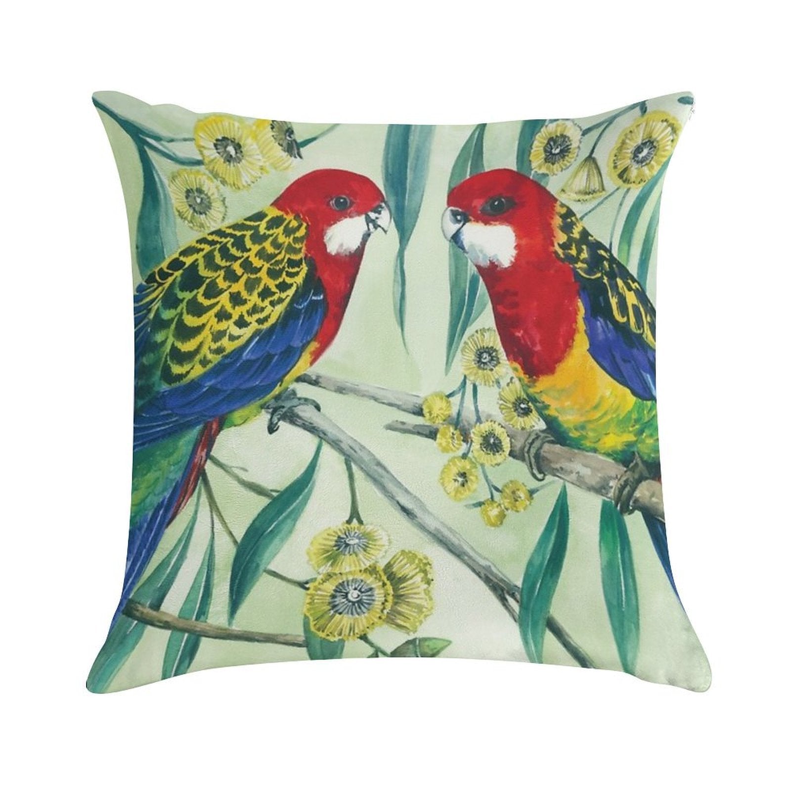 Eastern Rosella Soft Warmth Comfort Throw Pillow