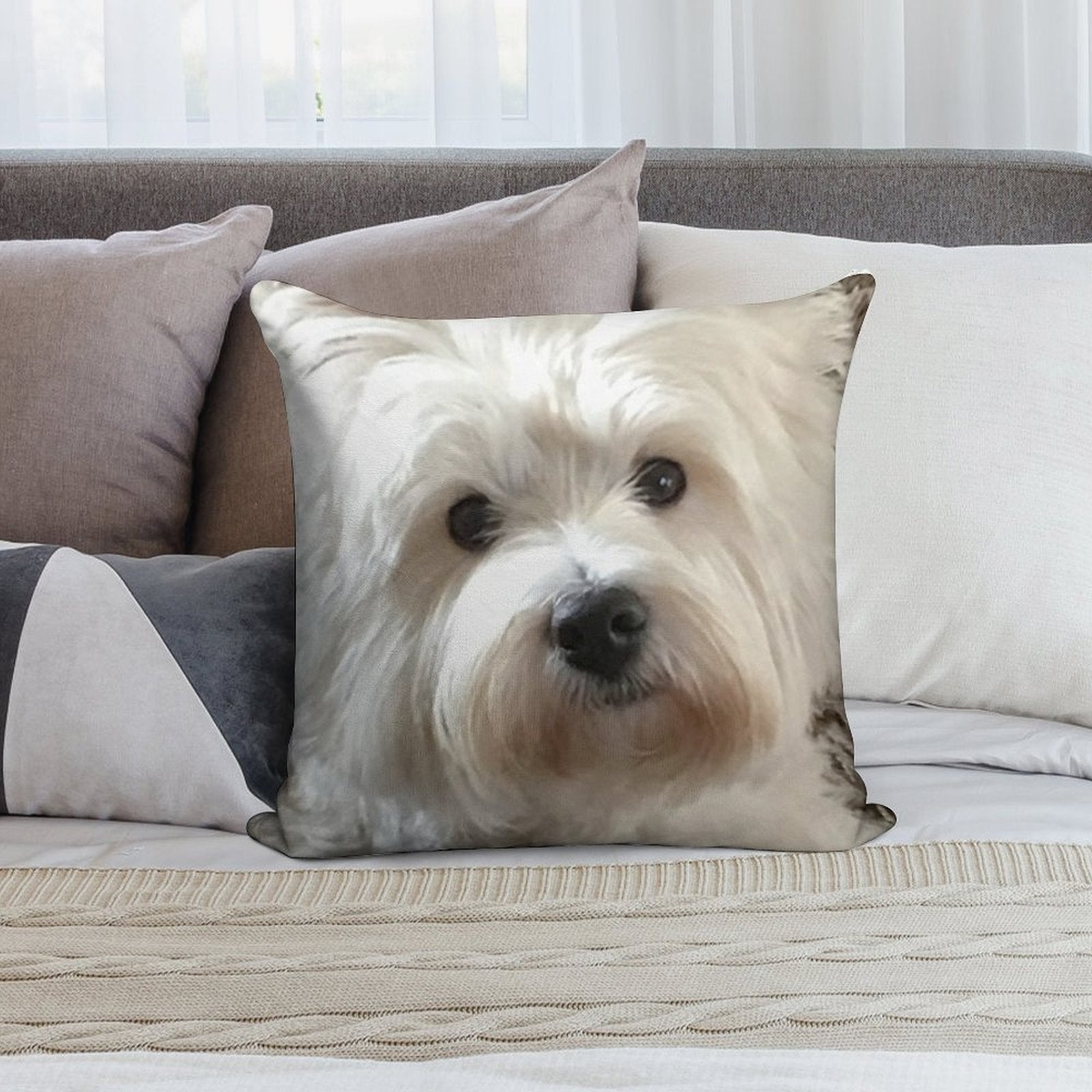 Westie Soft Anti-Pilling Throw Pillow