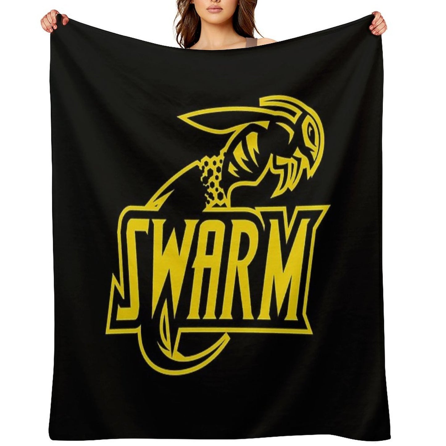 Swarm Sports Logo Versatility Throw Blanket