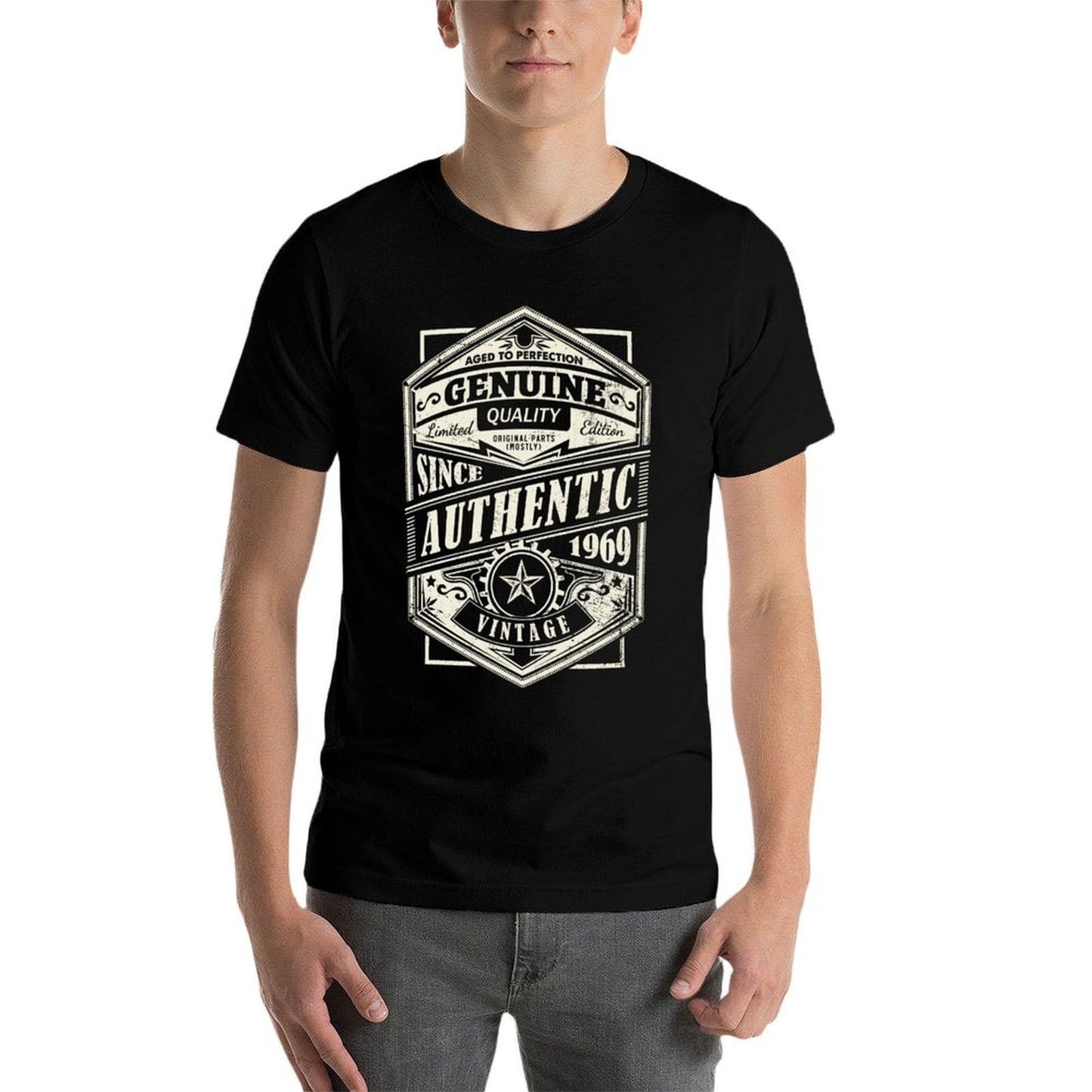 1969 50th Birthday Vintage Label Genuine Longsleeve T Relaxed-fit T-Shirt