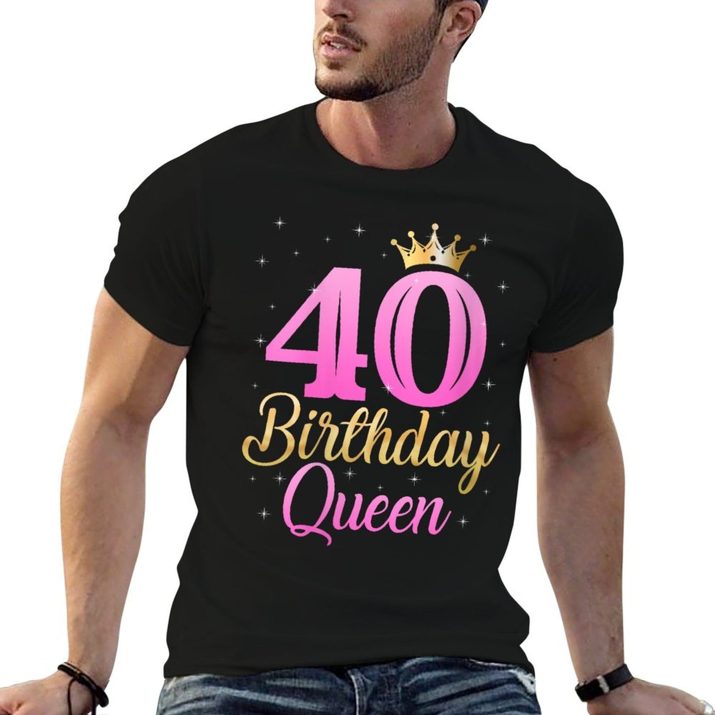 Womens 40th Birthday Queen 40 Year Old Birthday Gifts For Women Odor-resistant T-Shirt