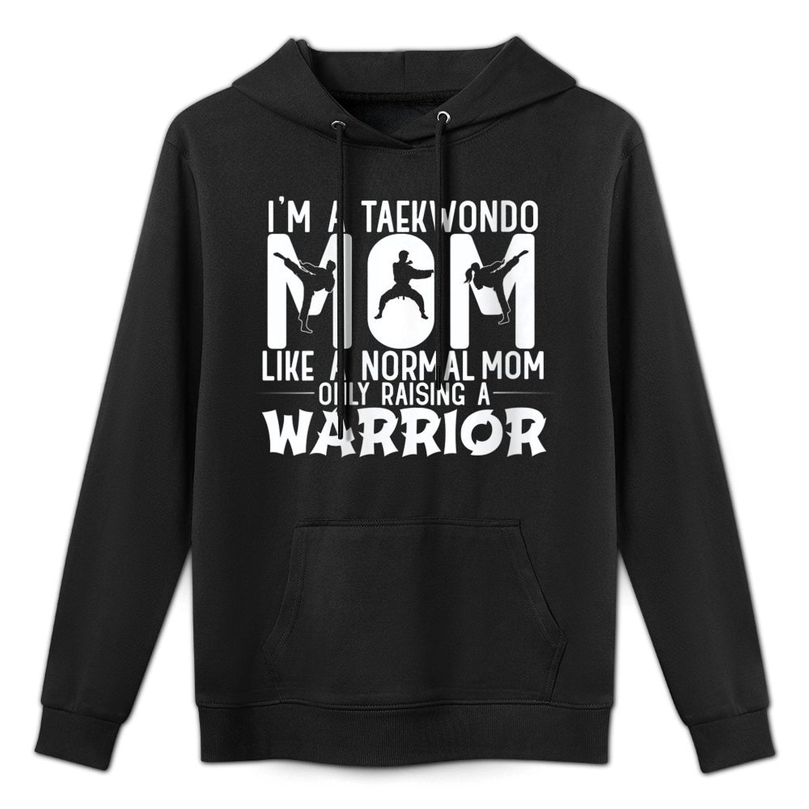 Womens Taekwondo Mom Like A Normal Mom Breathable Fabric Hoodie