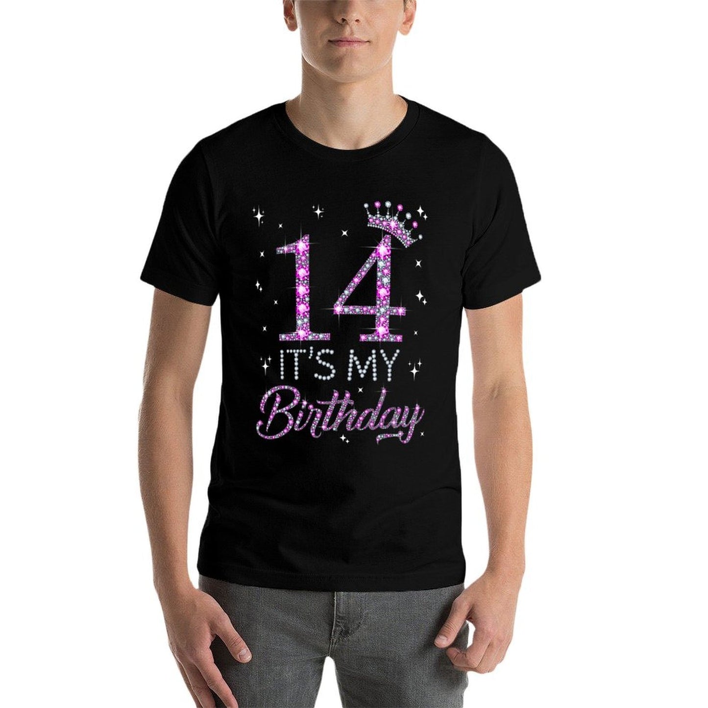 14 It's My Birthday Pink Crown Happy 14th Birthday Girl Quick-drying T-Shirt