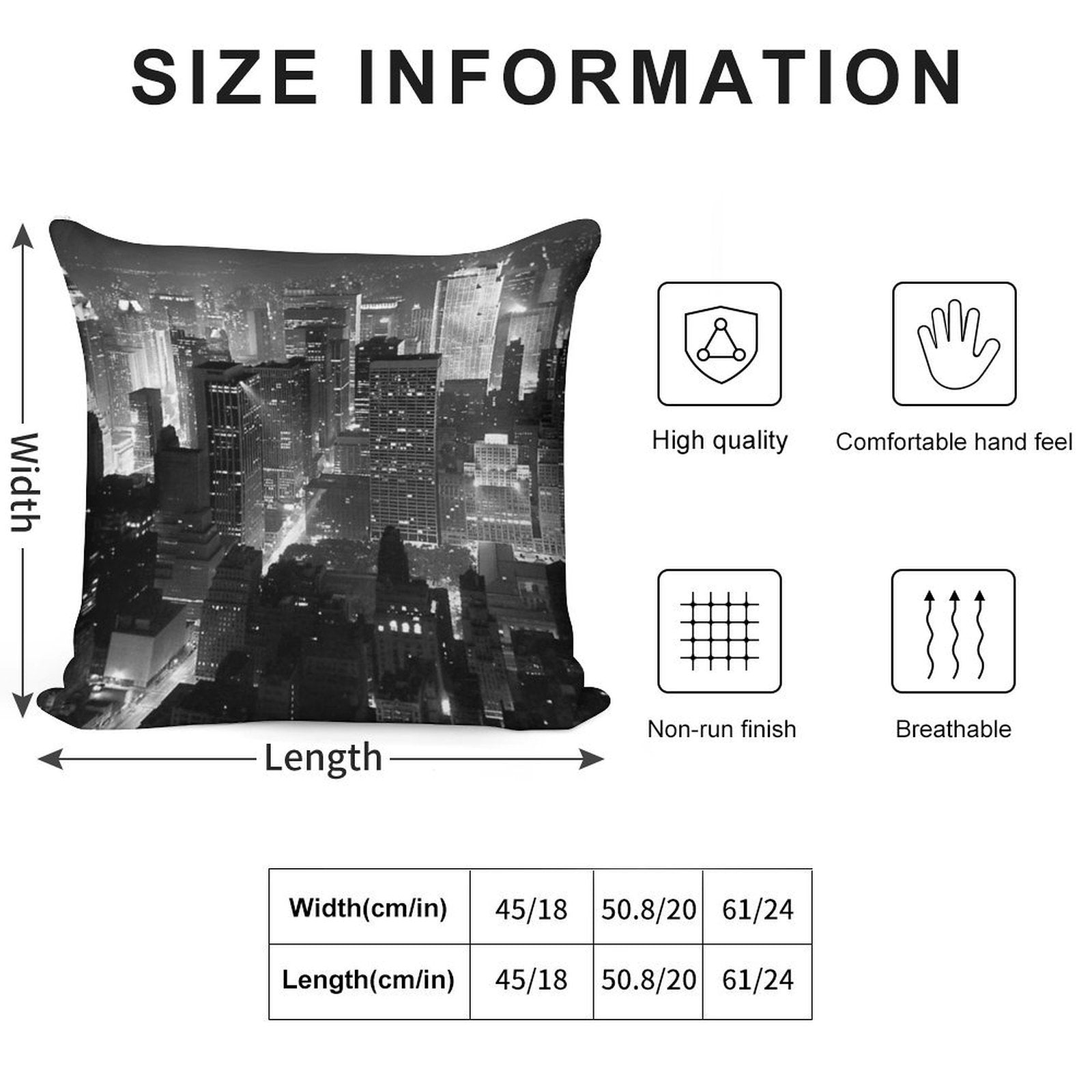 Sleepless In Manhattan Soft Gift Ready Throw Pillow