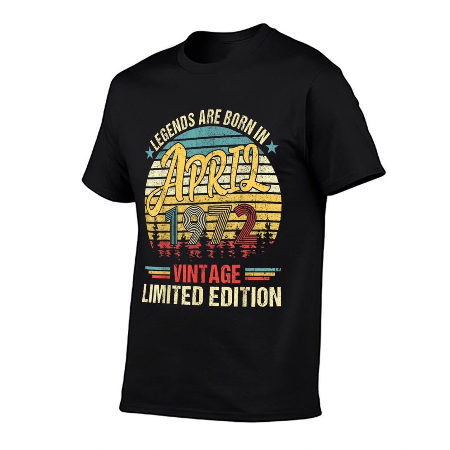 Vintage Born In April 1972 50th Birthday  Affordable Price T-Shirt