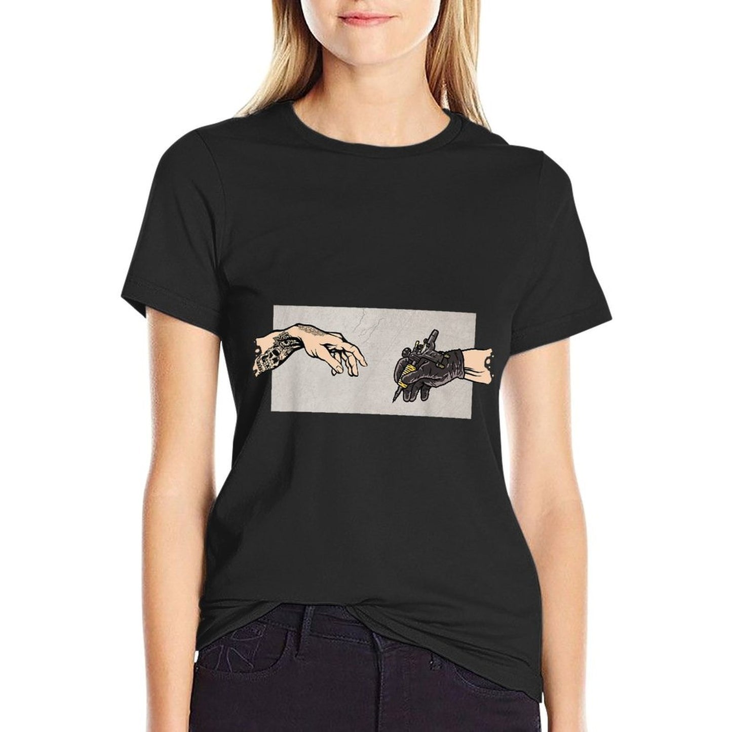 Tattoo Gun Tattoo Artist Funny Tattoo Summer-ready Fabric T-Shirt