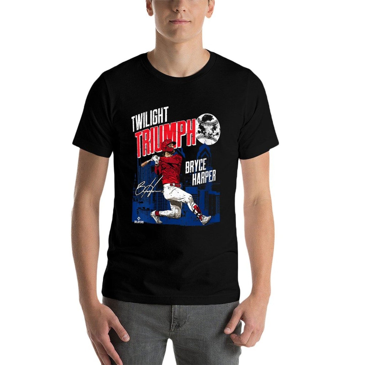 Womens Twilight Triumph Bryce Harper Philadelphia MLBPA Summer-ready Fabric T-Shirt