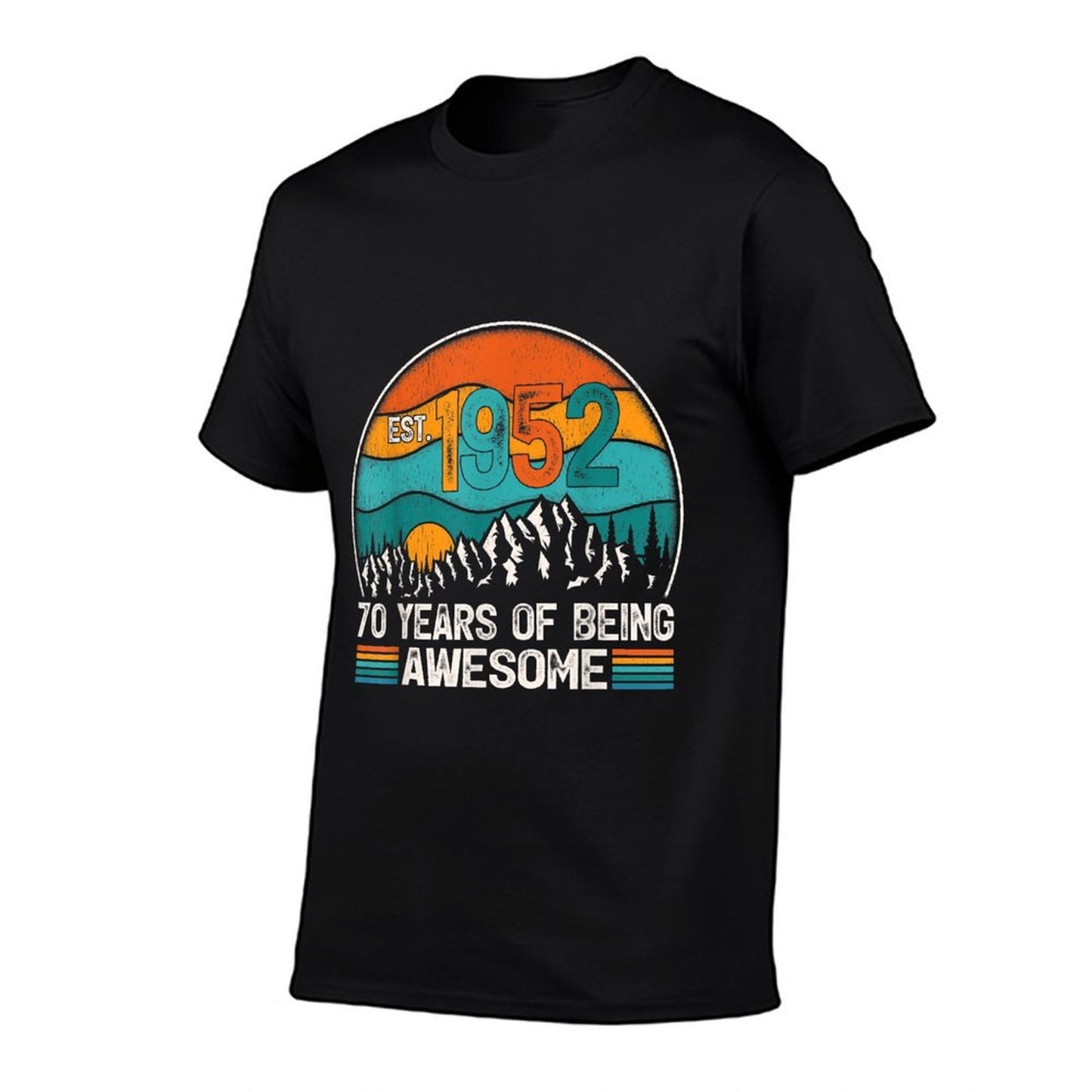 Vintage Est. 1952 70 Years Of Being Awesome 70th Birthday  Easy-care T-Shirt