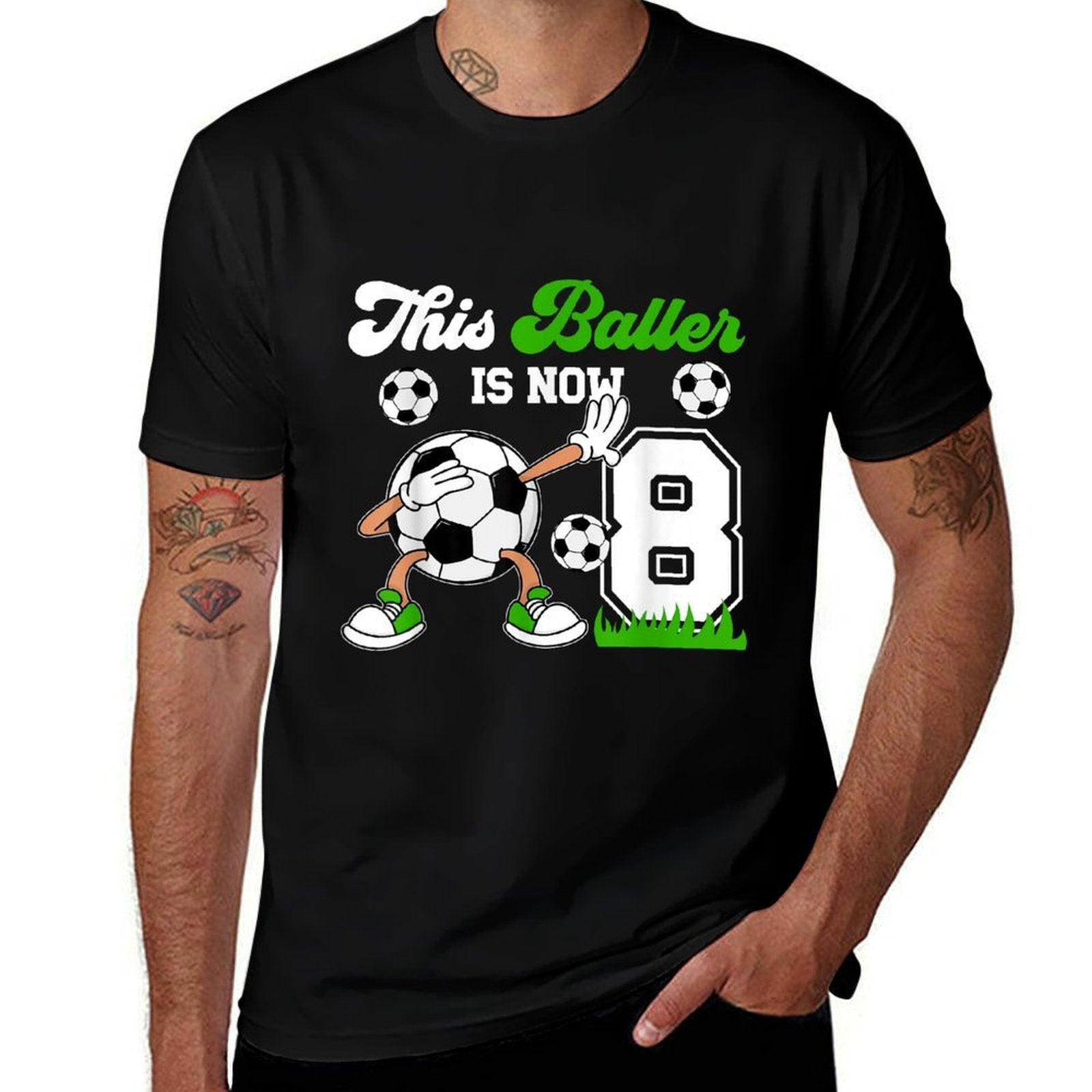 8th Birthday Soccer Boy Eight Year Old Soccer Player  Classic T-Shirt