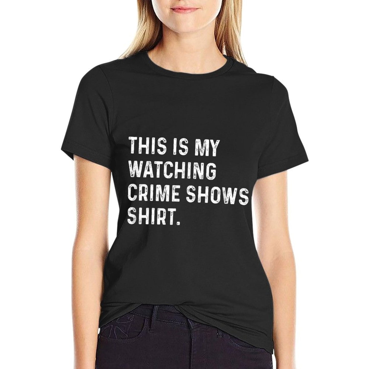 This Is My Watching Crime Show - TV Television Remote  Moisture-wicking T-Shirt
