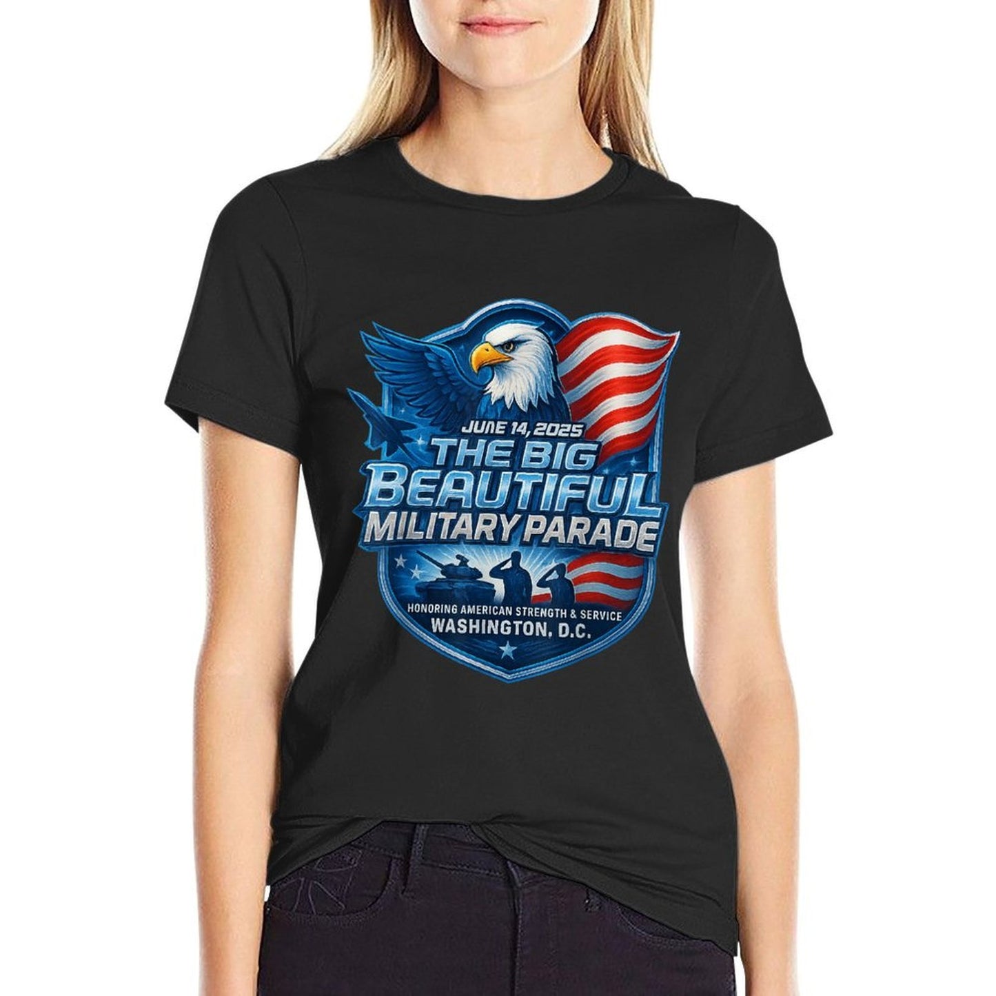 The Big Beautiful Military Parade DC June 14th 2025 Eco-friendly Material T-Shirt