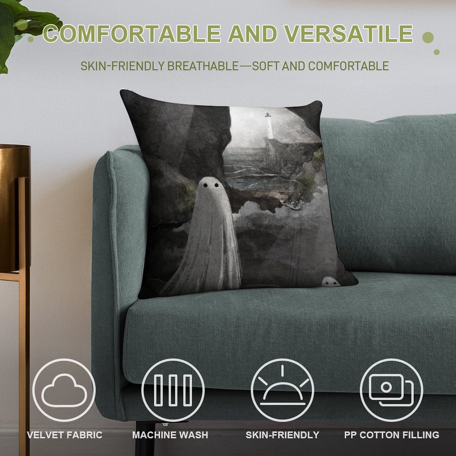 The Caves Are Haunted Soft Style Accent Throw Pillow