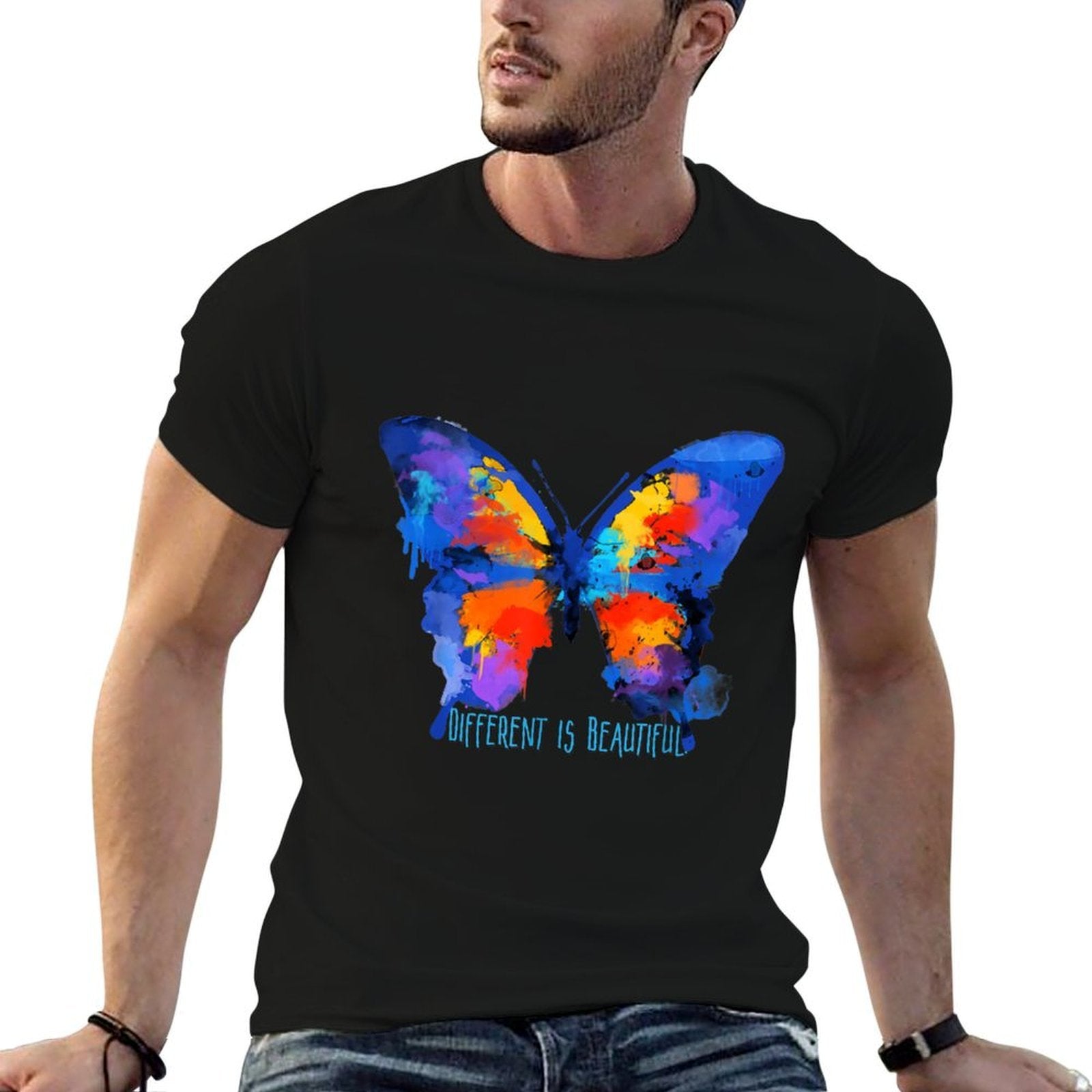 Autism Awareness for Women, Butterfly  Durable T-Shirt