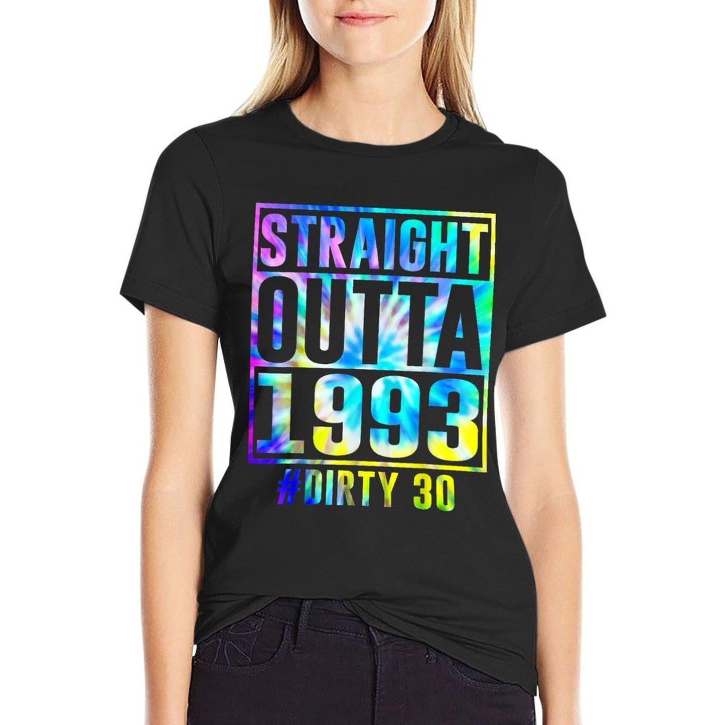 Straight Outta 1993 Dirty Thirty Funny 30th Birthday Gift Relaxed-fit T-Shirt