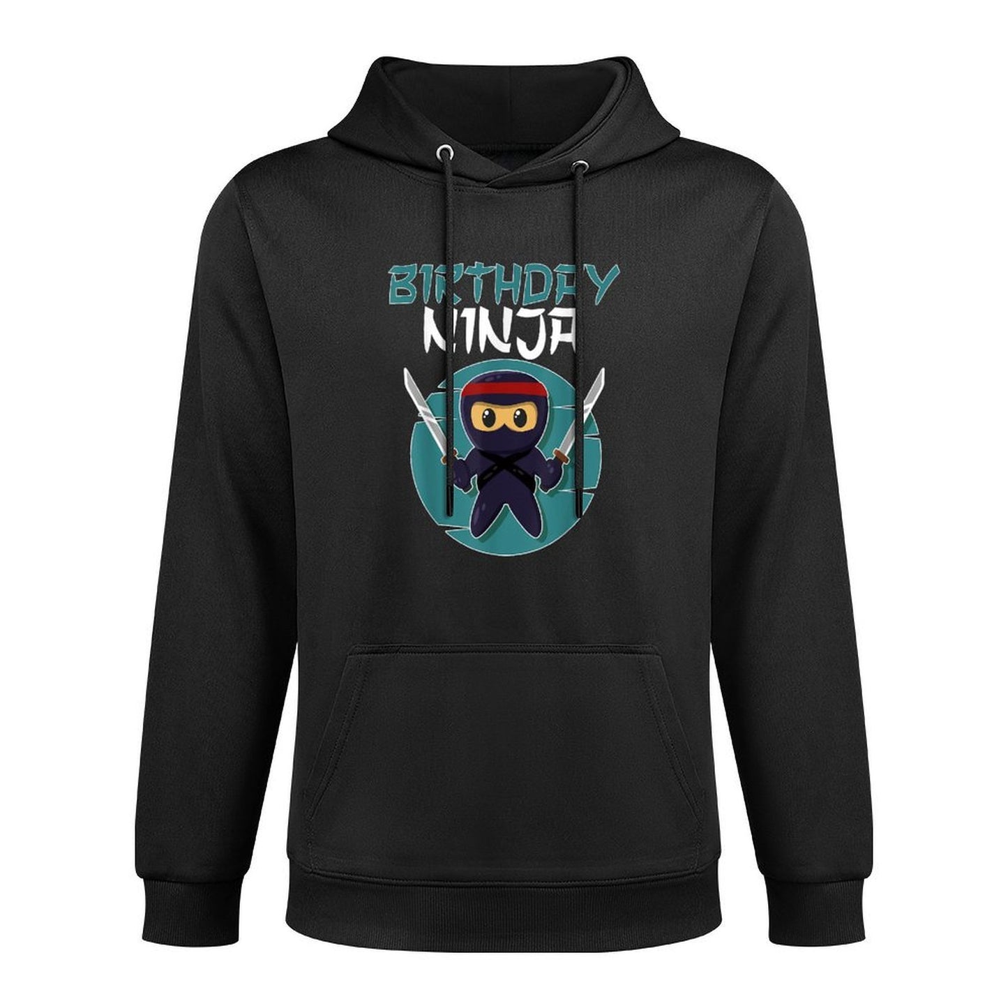 Birthday Ninja Gift Boy Birthday Boy Ninja Gift - Black - Unisex - Small - - Cartoon Pattern - Modern Style - Birthday Occasion Layering Staple Hoodie