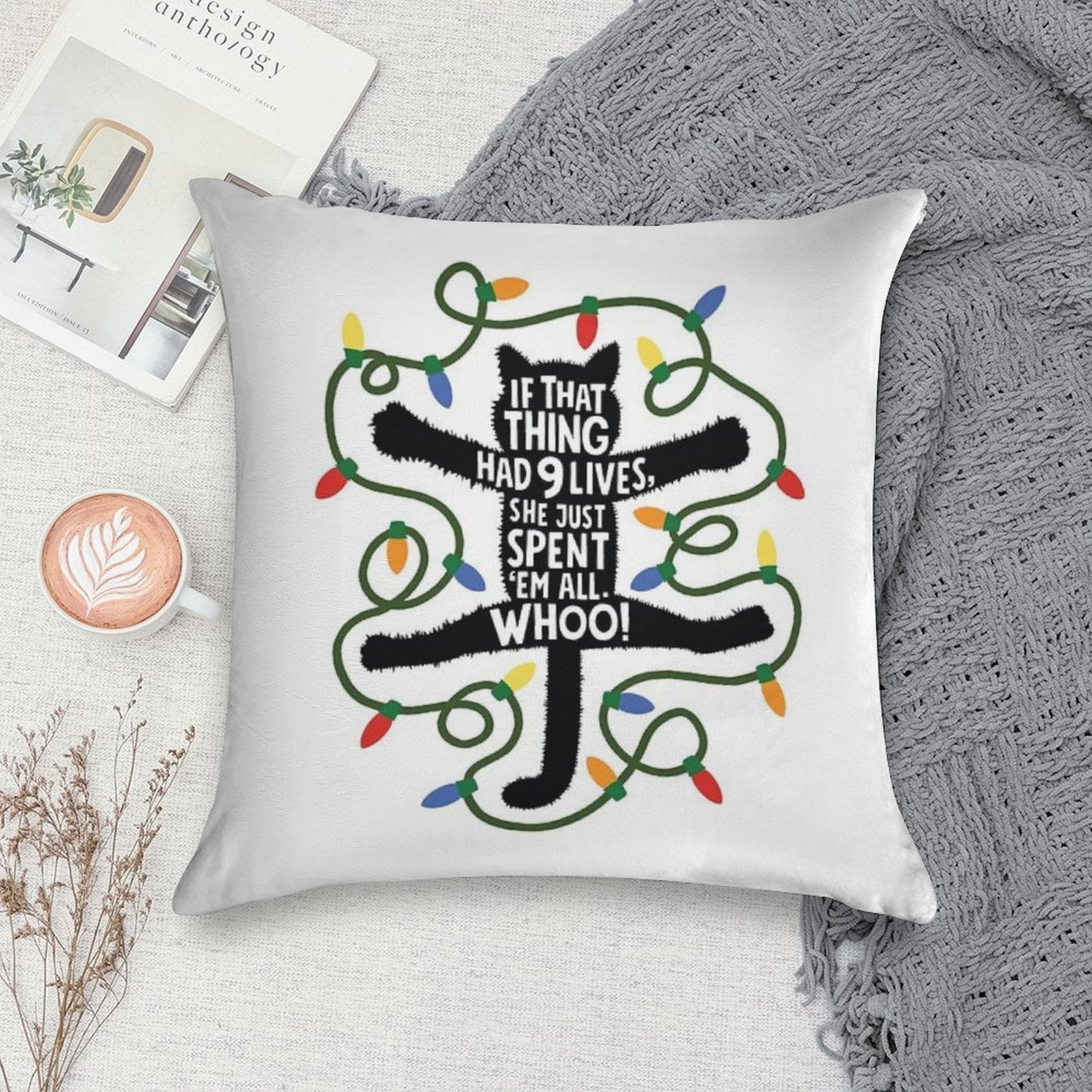 Fried Cat Soft Multiple Sizes Throw Pillow