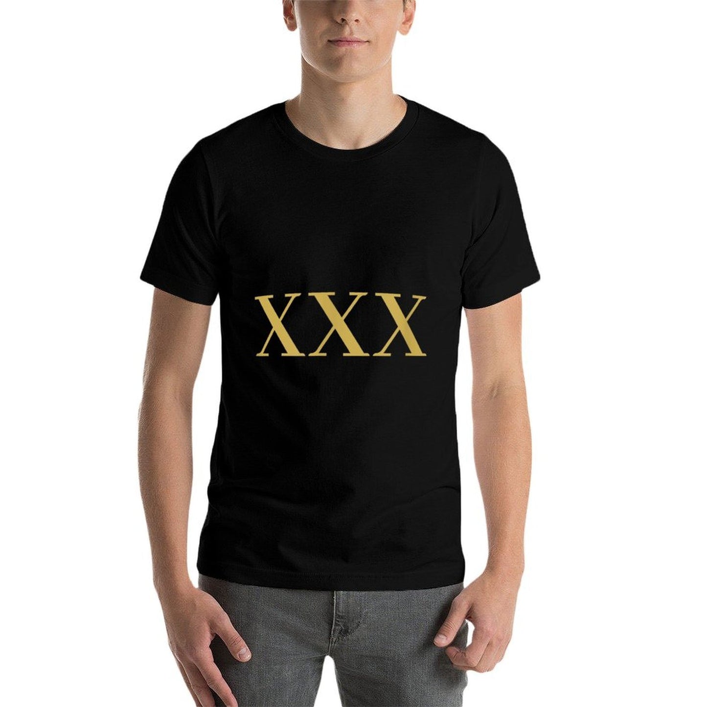 XXX - 30 Years Funny 30th Birthday Apparel Heathered Texture T-Shirt