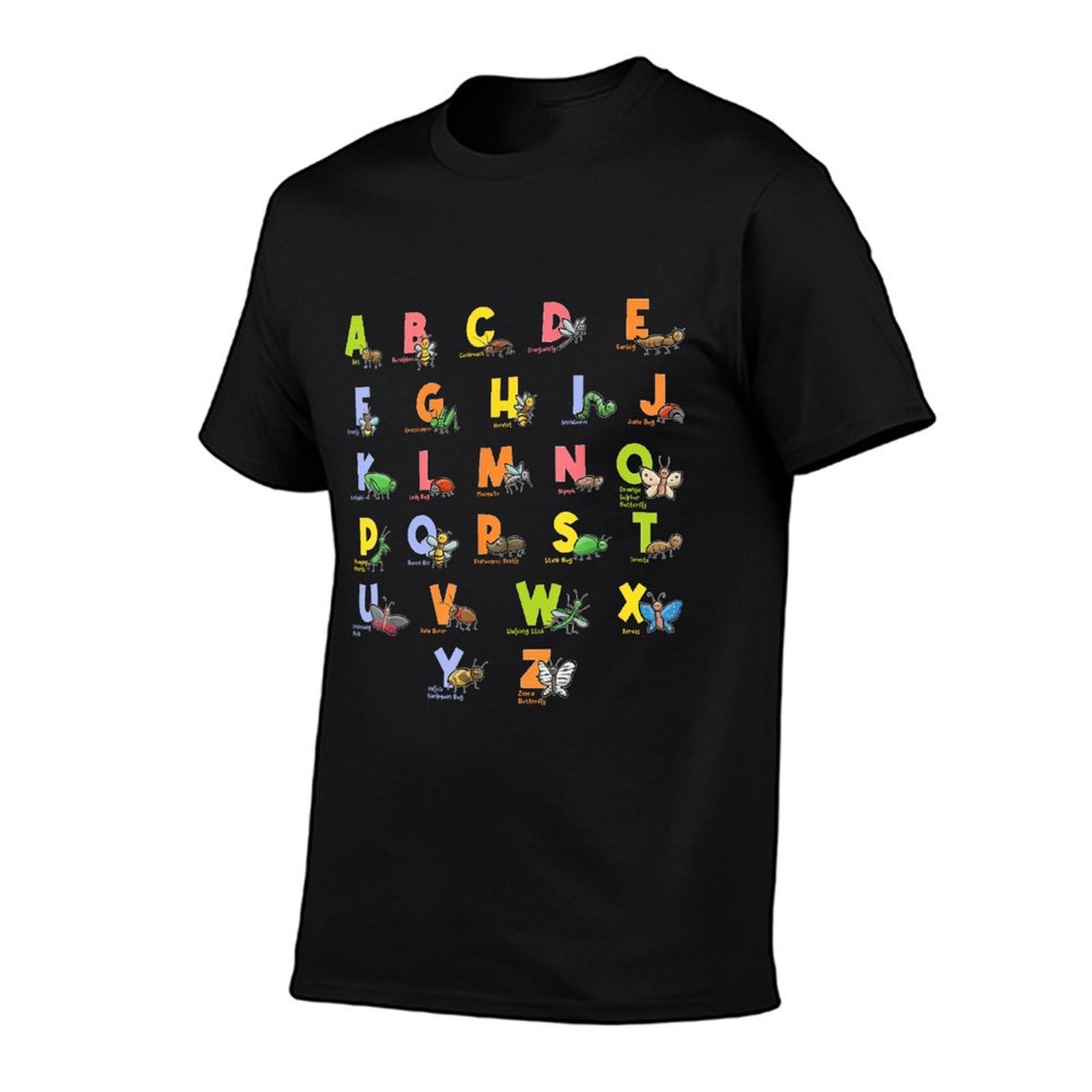 Alphabet Types of Insects Kids Bug Lover Future Entomologist  Quick-drying T-Shirt