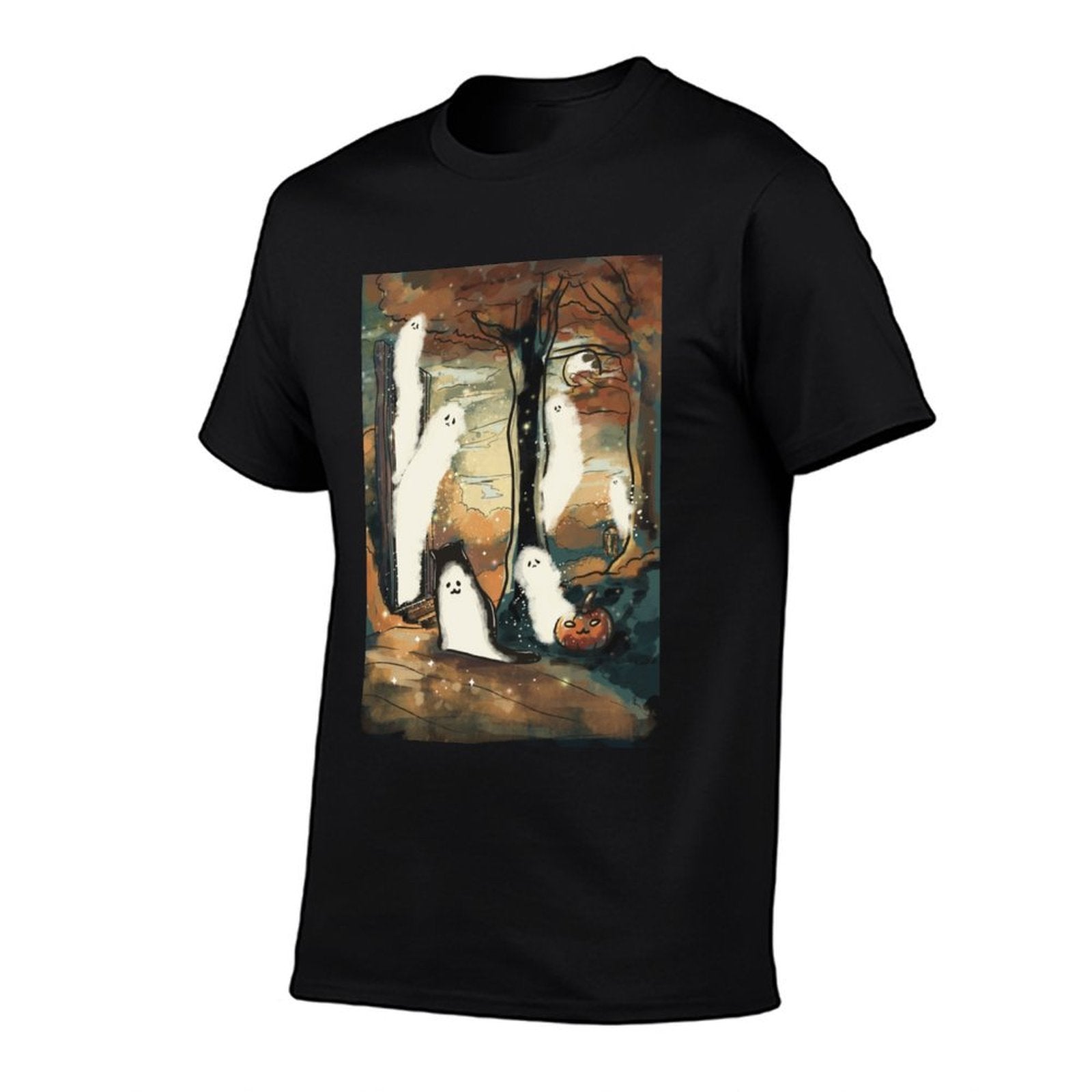 Threadless Aidadaism Ghost Door At Twilight Graphic  Stretchy T-Shirt