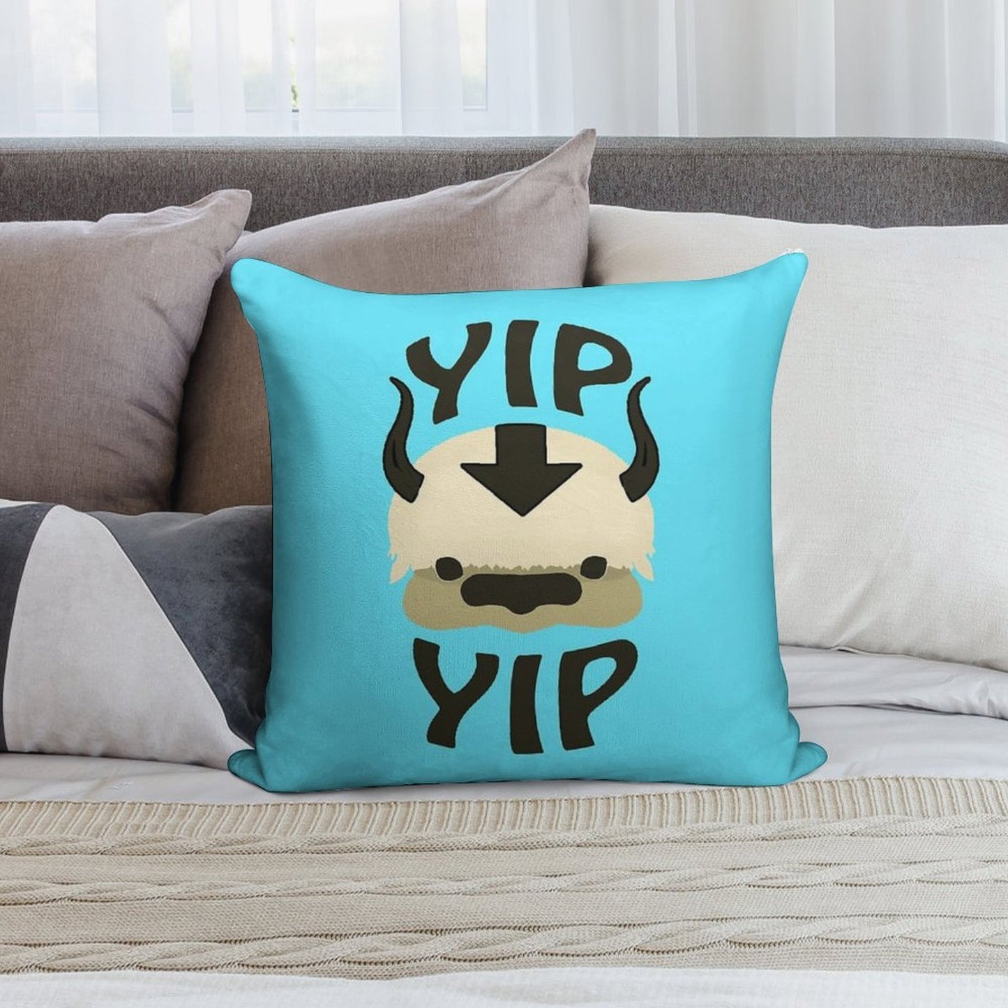 YIP YIP APPA! Soft Shrink-Resistant Throw Pillow