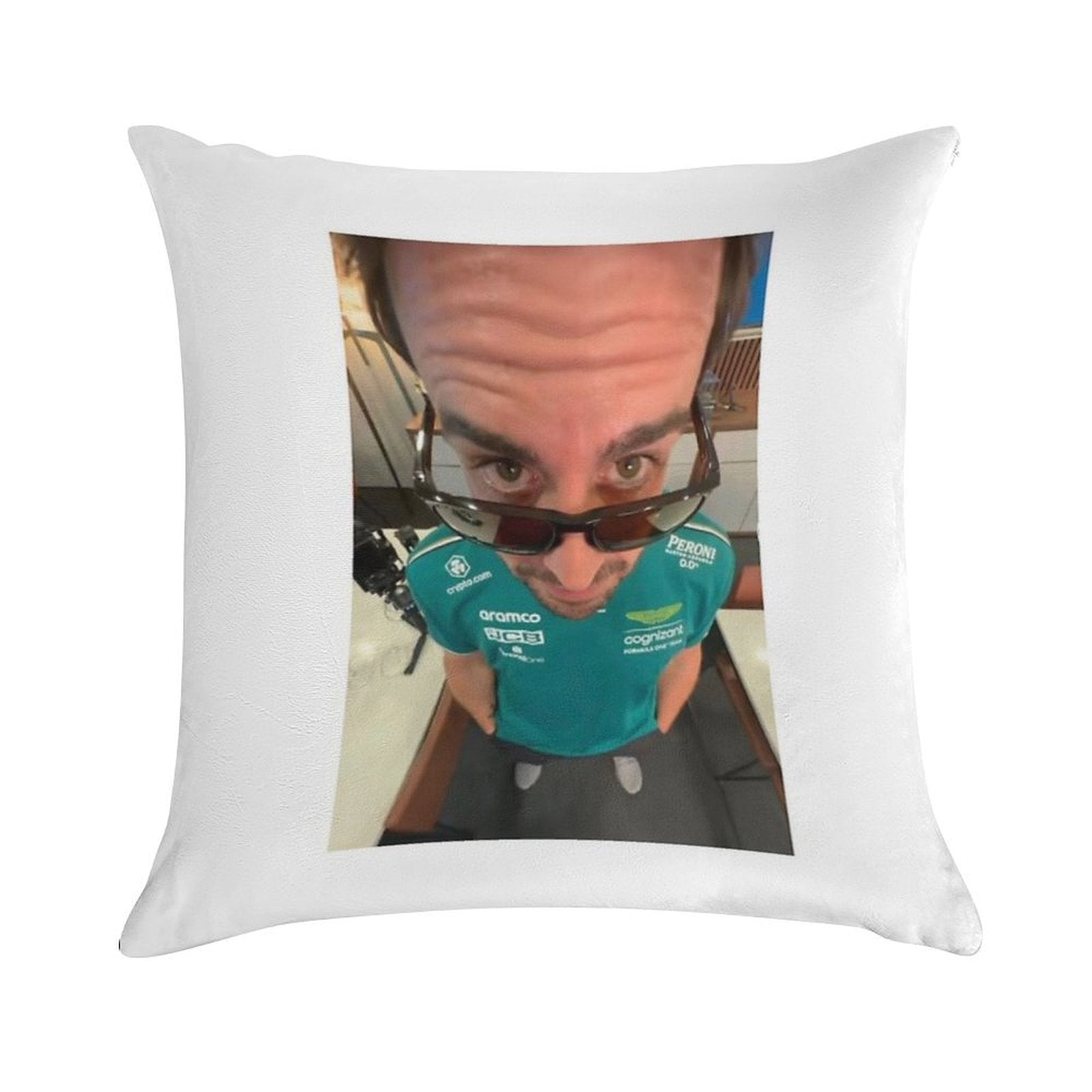 Fernando Alonso Soft Gift Ready Throw Pillow
