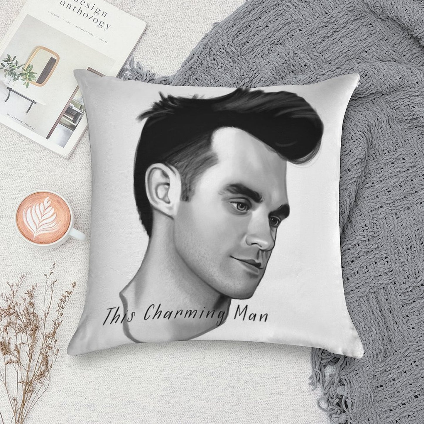 This Charming Man Morrissey The Smiths Soft High-Density Material Throw Pillow