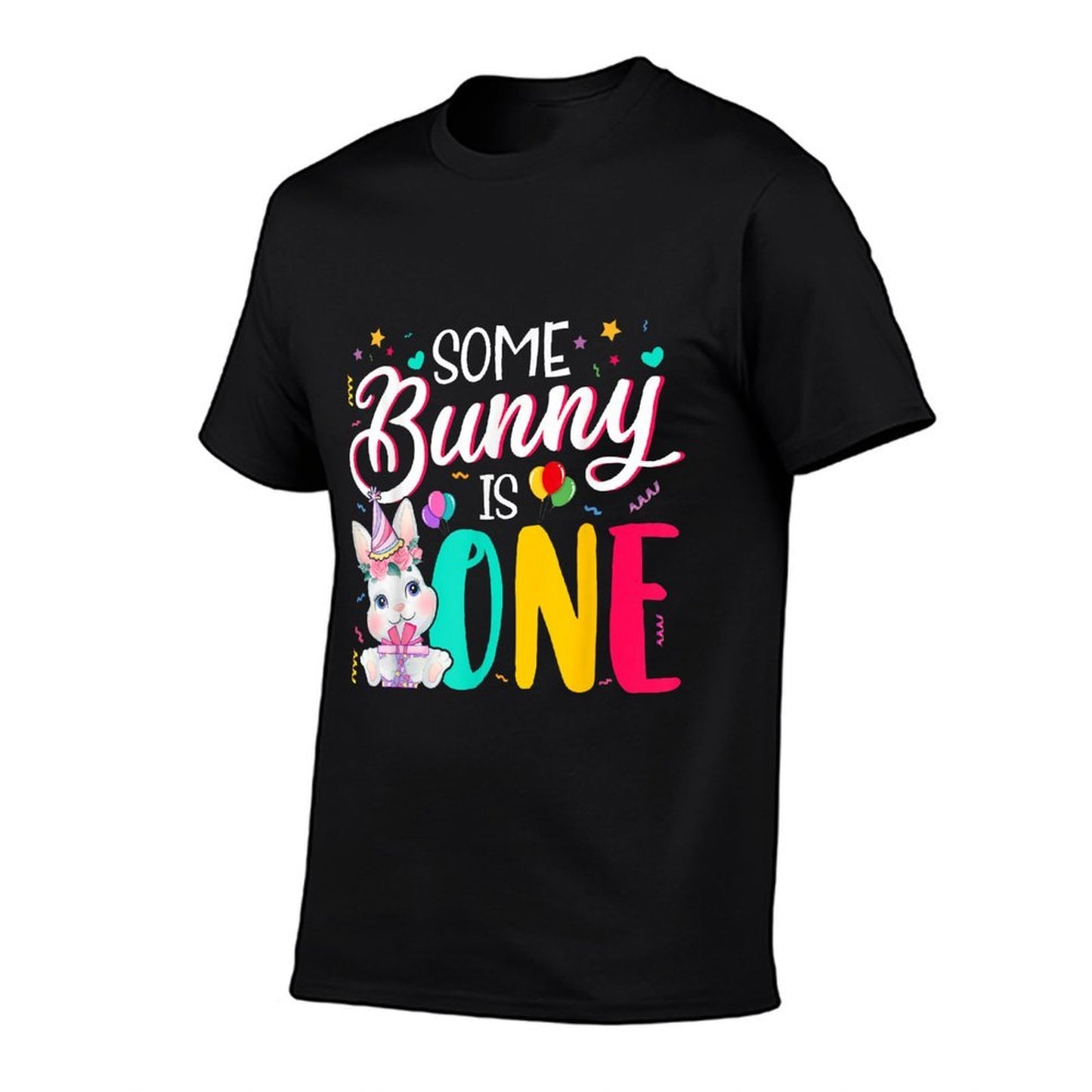 Some Bunny Is One Happy 1st Birthday 1 Year Old Bunny Lover Wrinkle-resistant T-Shirt