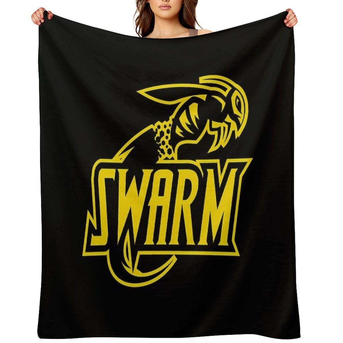 Swarm Sports Logo Versatility Throw Blanket