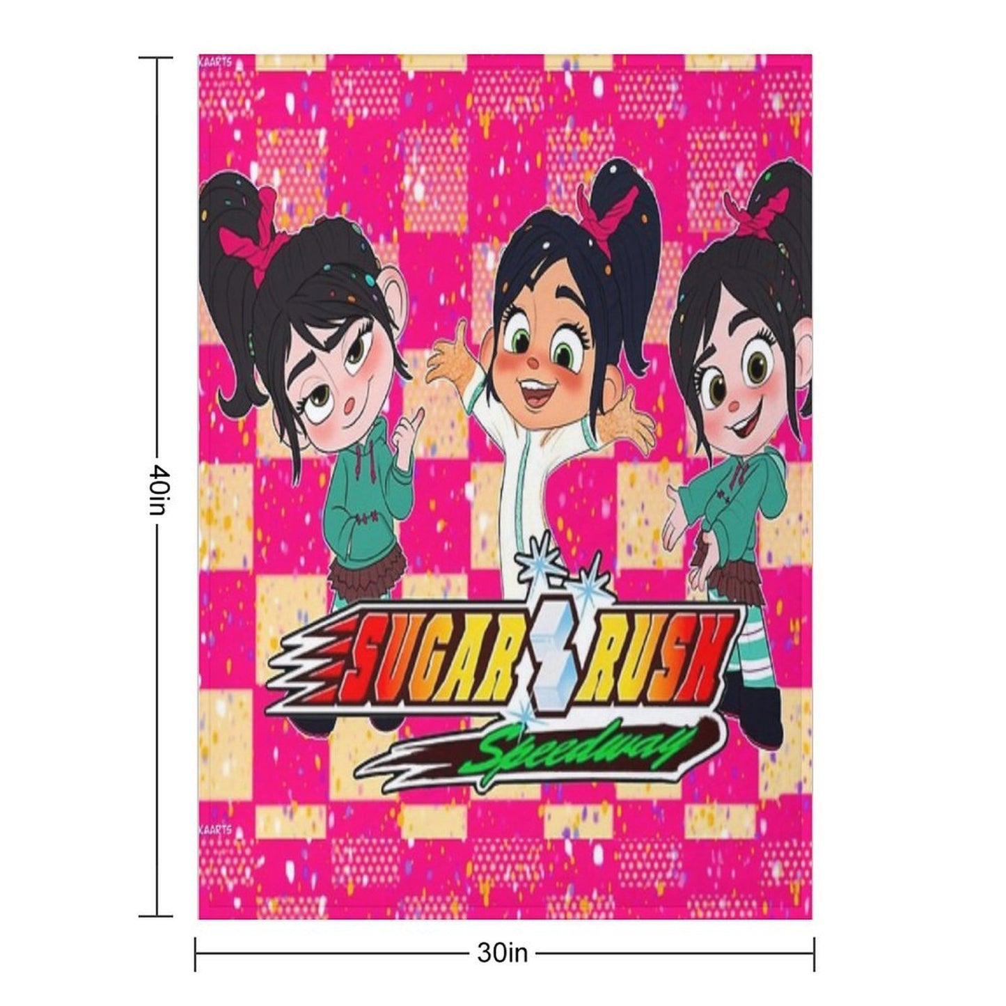 Sugar Rush - Vanellope Von Schweetz Premium Throw Blanket