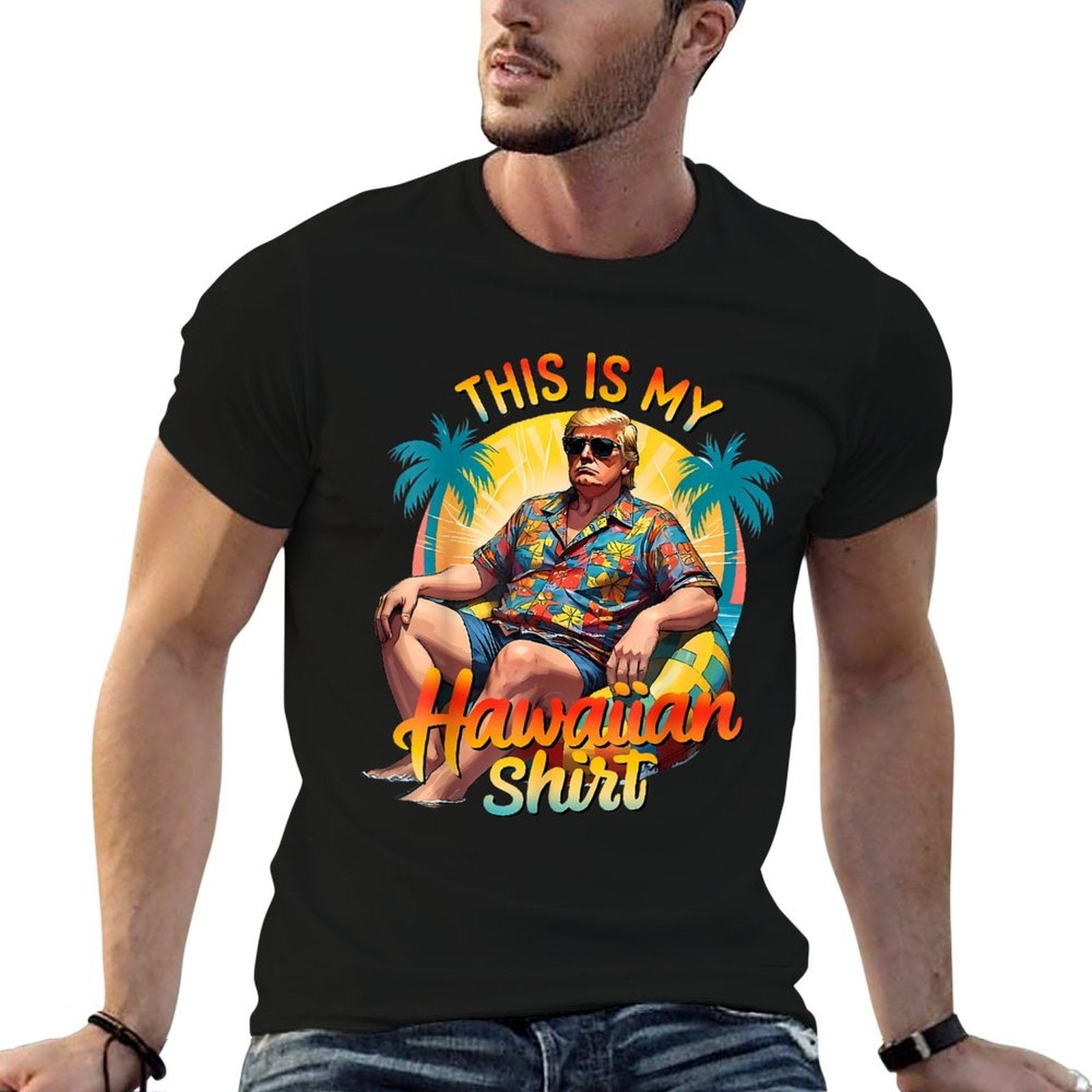 Trump 2024 This My Hawaiian Luau Costume Party Hawaii  Classic T-Shirt