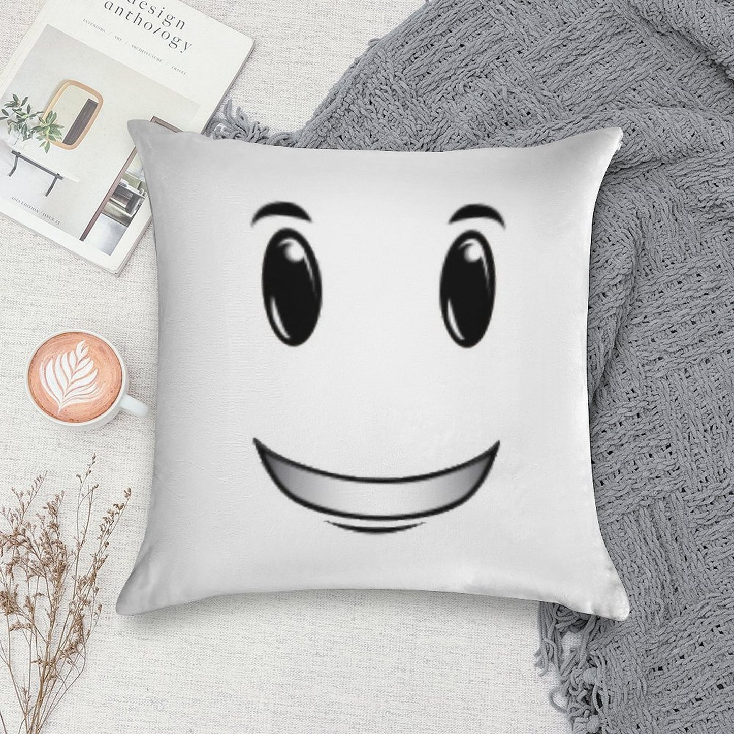 Winning Smile Soft Easy Maintenance Throw Pillow