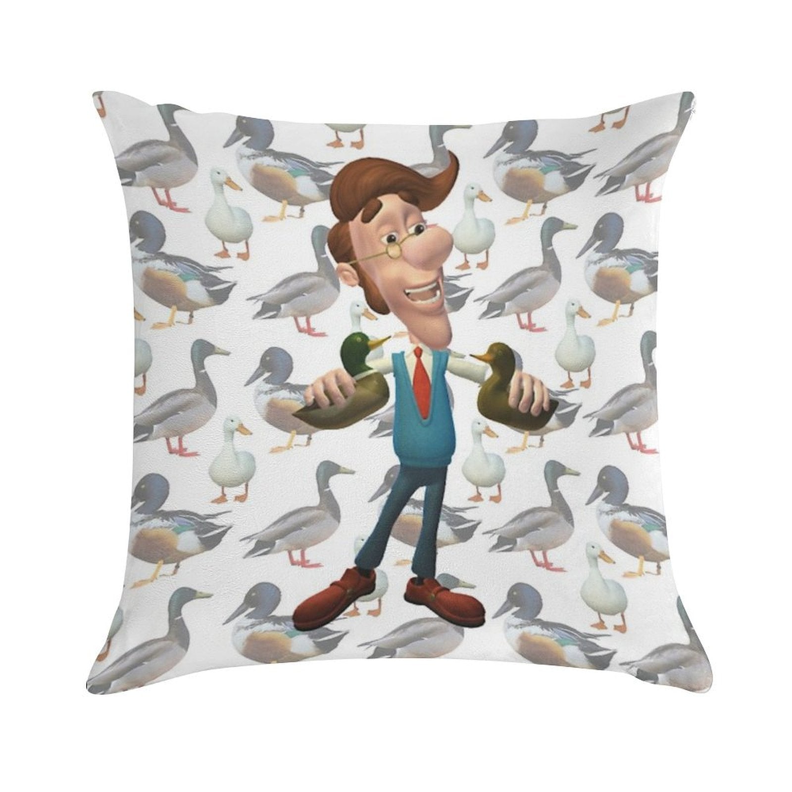 Actually, I'm More of A Duck Kind of Guy Soft Durable Construction Throw Pillow