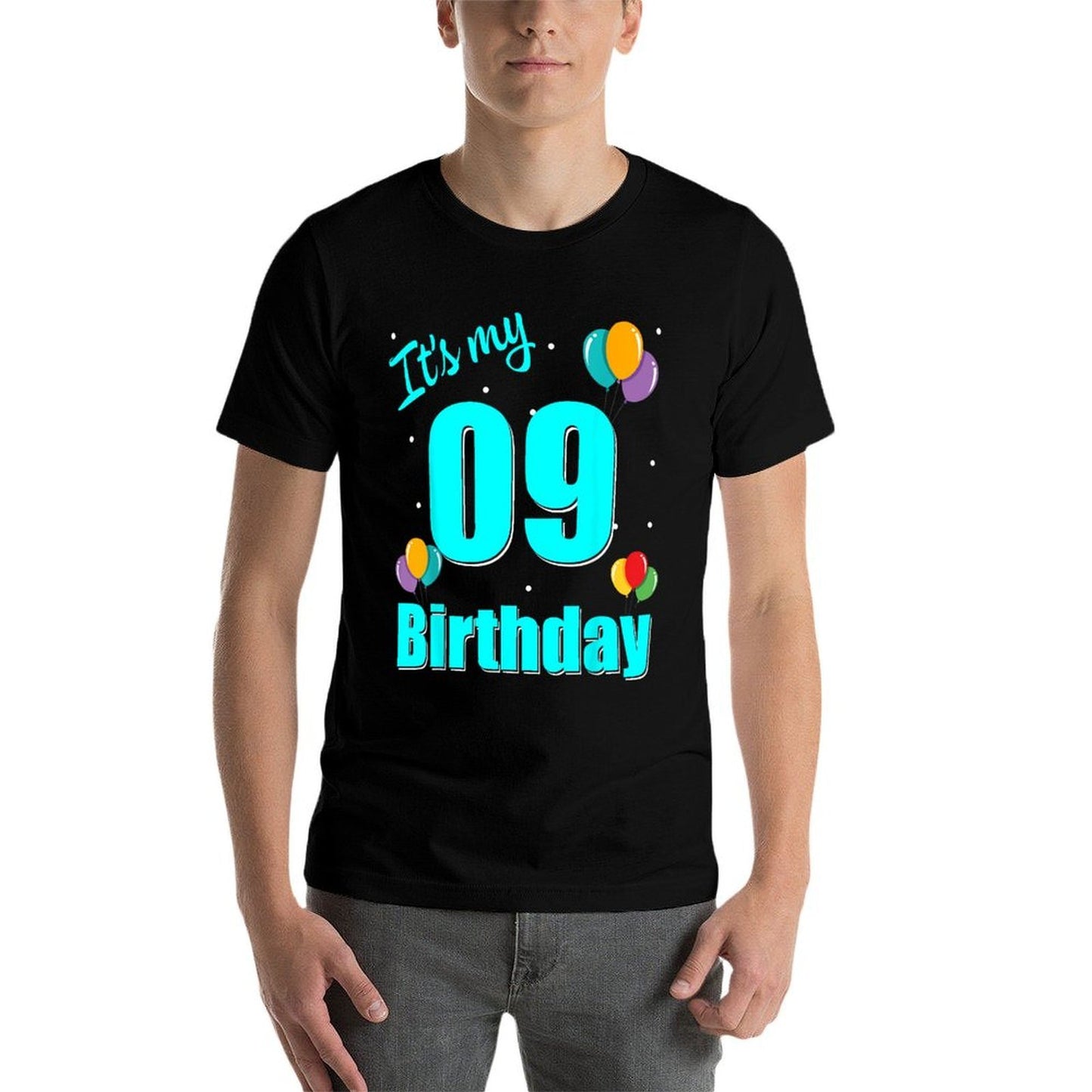 09th Birthday It's My 09th Birthday 09 Year Old Birthday Cotton T-Shirt