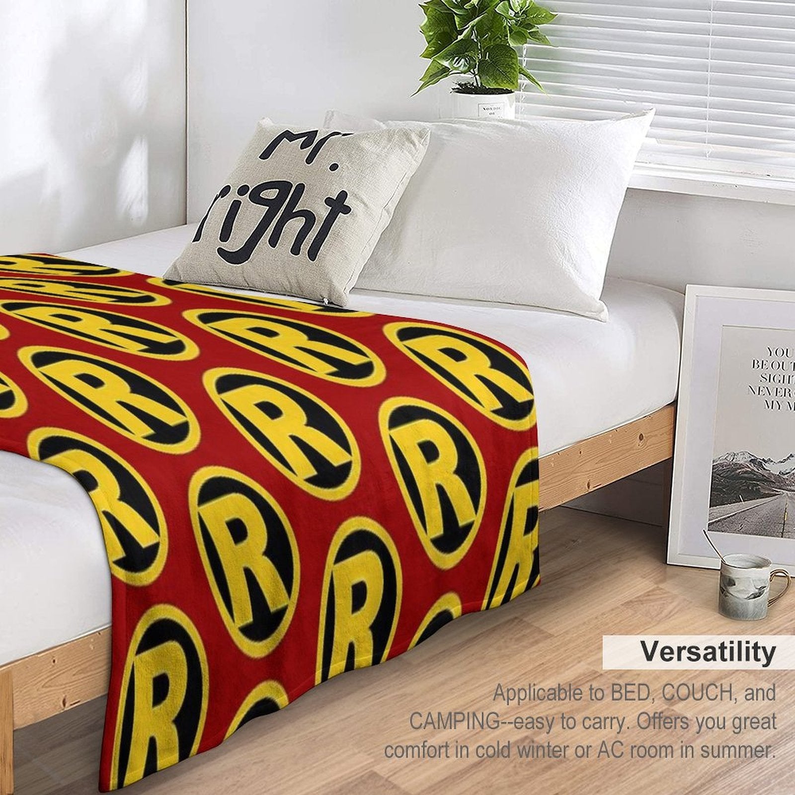 Robin Plush Throw Blanket