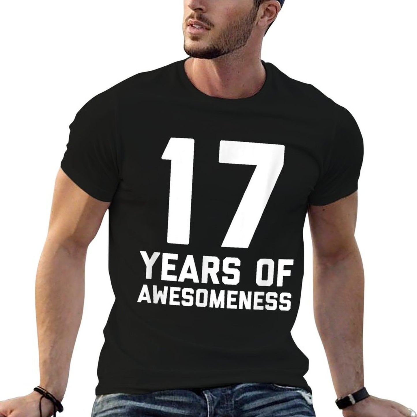 17th Birthday Gift Age 17 Year Old Boy Girl Seventeen Soft T-Shirt