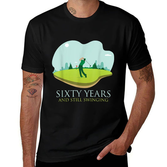 Sixty Years And Still Swinging - Golf Lover 60th Birthday  Quick-drying T-Shirt