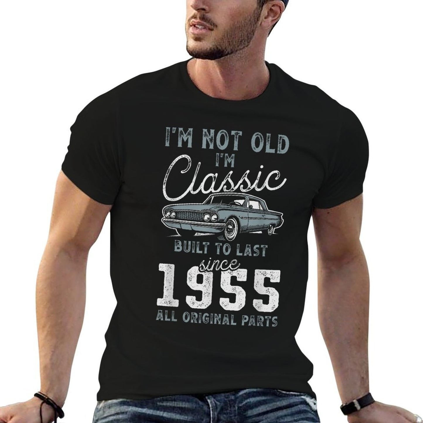 1955 Classic Car 70th Birthday Lightweight T-Shirt