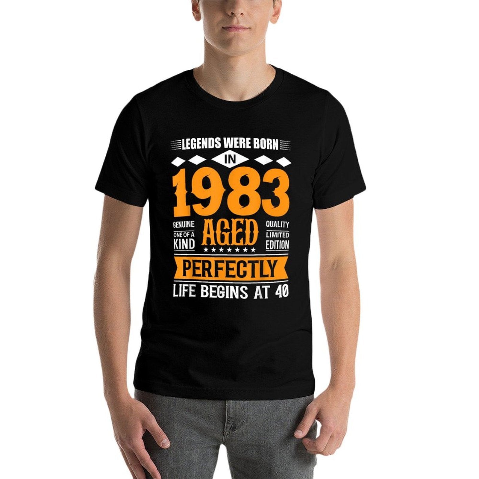 40th Birthday Legends Born In 1983 Birthday Design  Slim-fit Cut T-Shirt