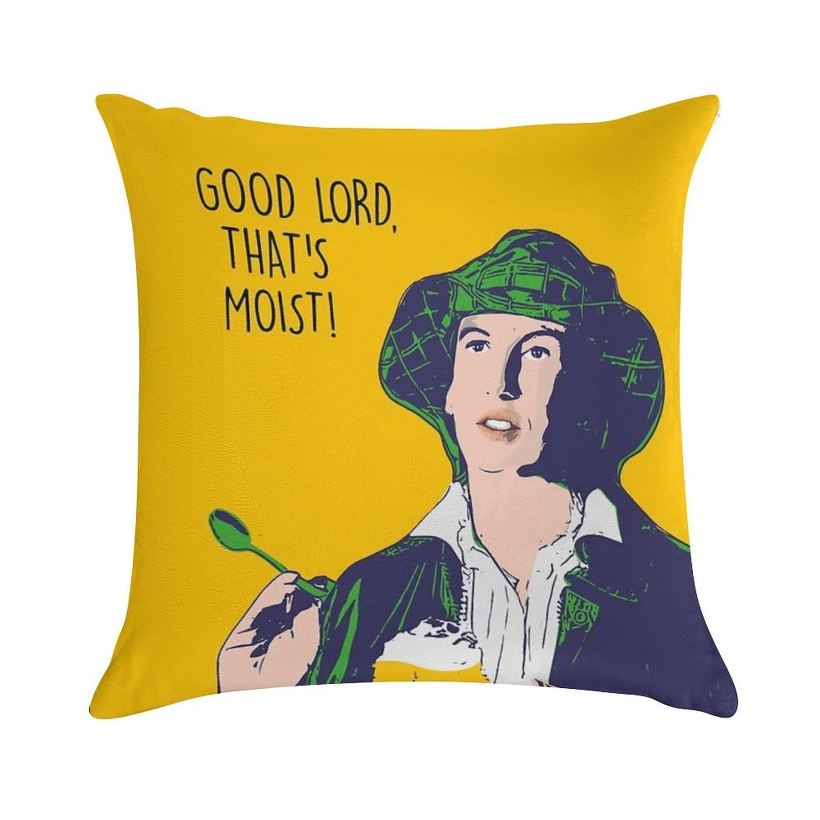 Miranda Hart - Moist - Pop Art Edition Soft Style Accent Throw Pillow