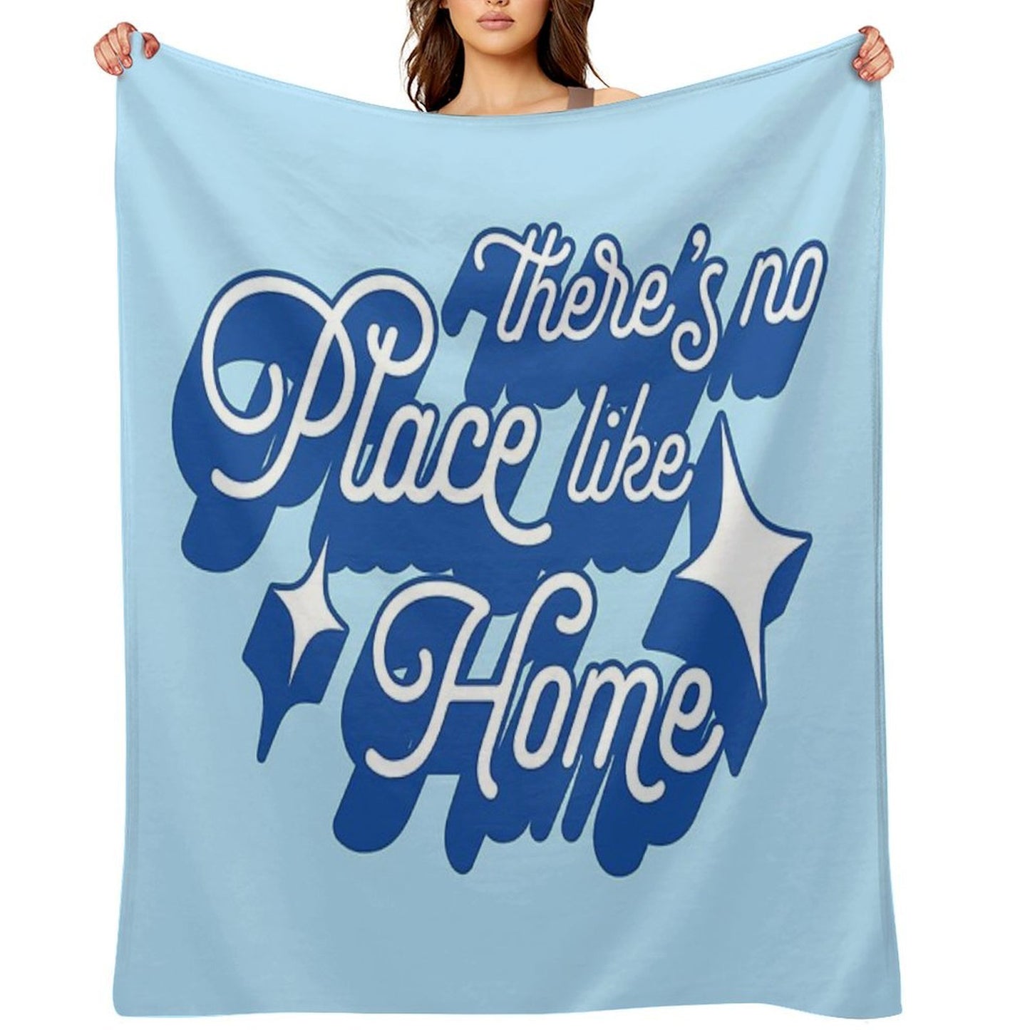 There's No Place Like Home Easy Care Throw Blanket