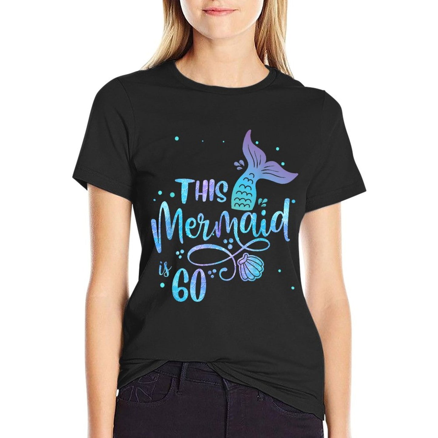This Mermaid Is 60 Years Old 60th Birthday Mother Mermaids  Relaxed-fit T-Shirt